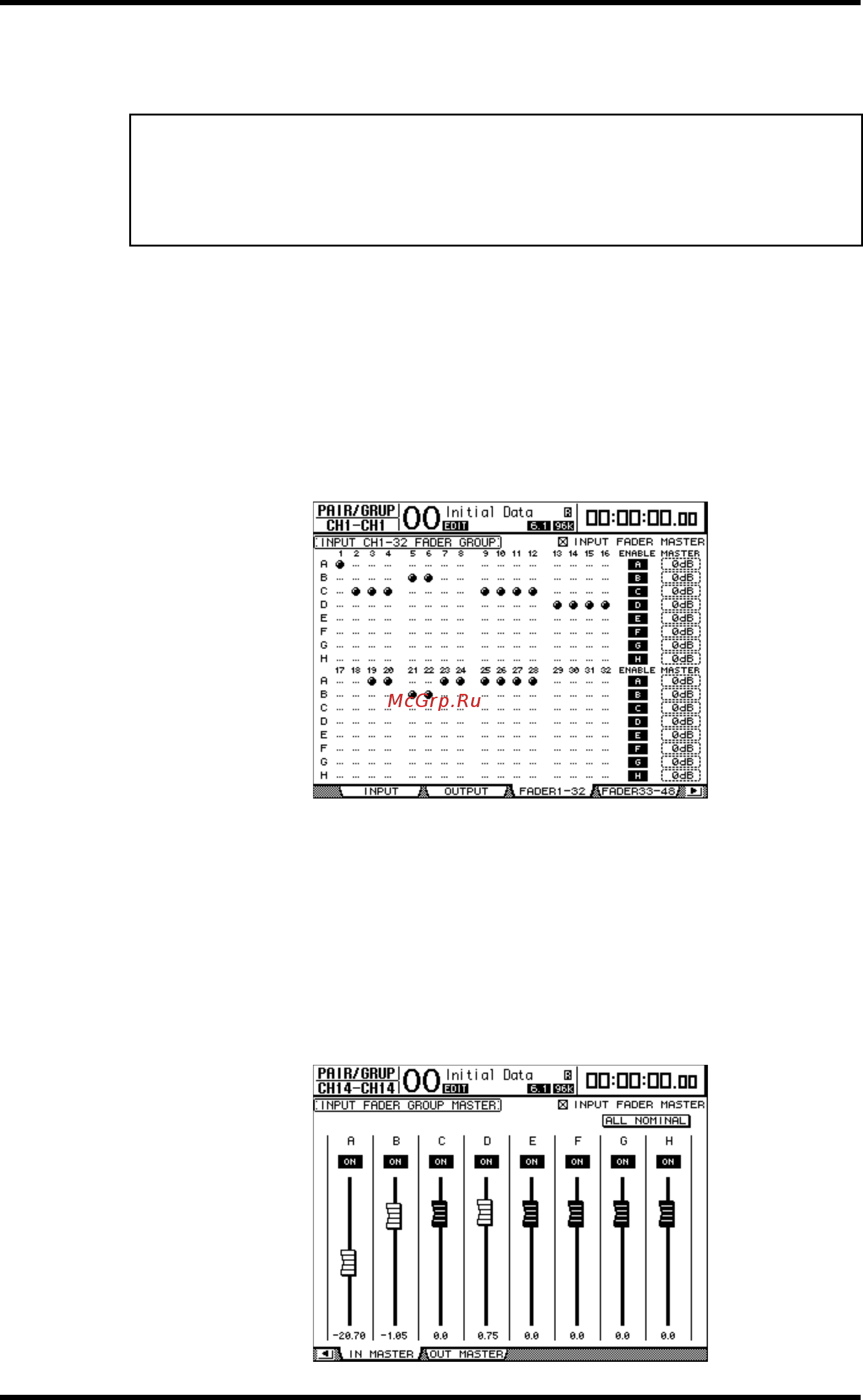 Yamaha DM1000V2E1 [150/310] Использование ведущего главного фейдера группы