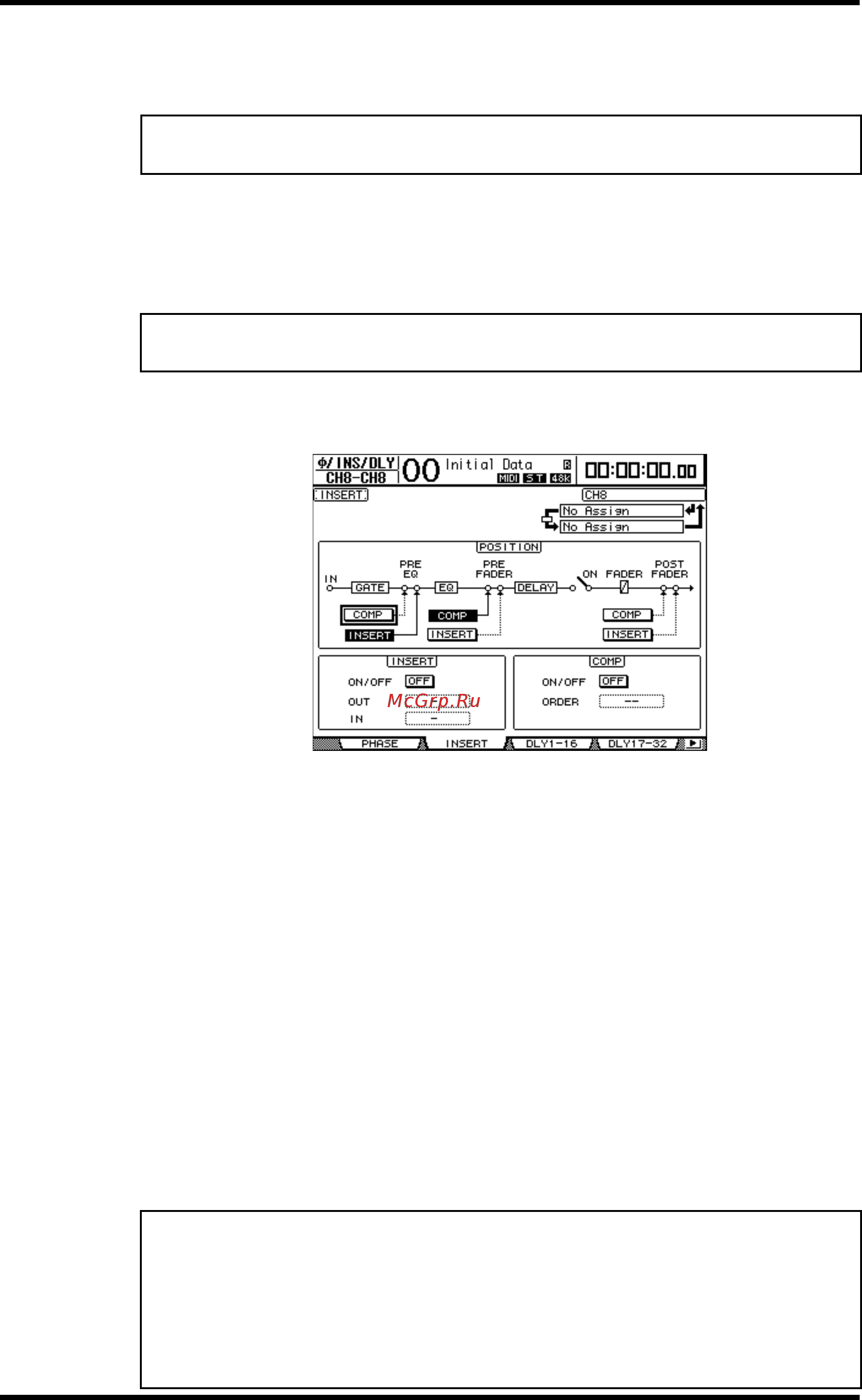 Yamaha DM1000V2E1 [158/310] Вставка внутренних эффектов в каналы