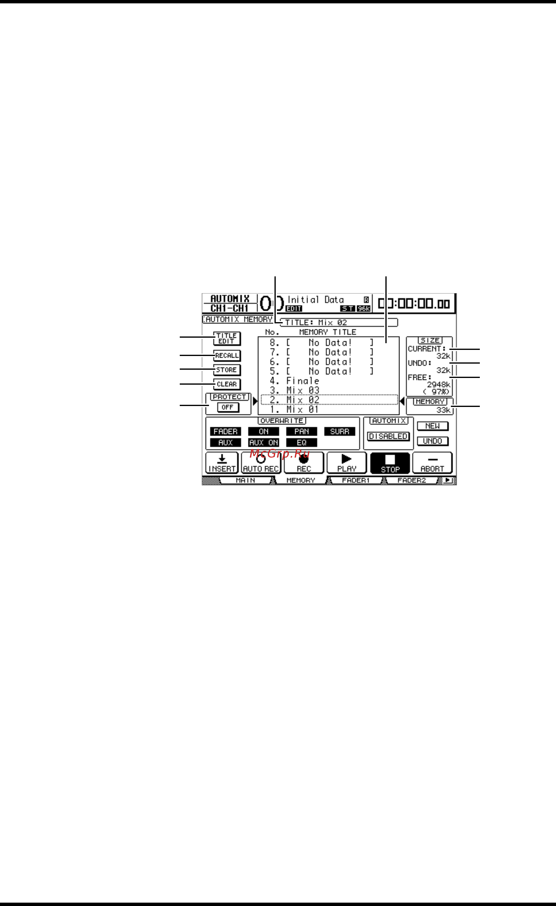 Yamaha DM1000VCM [204/310] Страница памяти automix