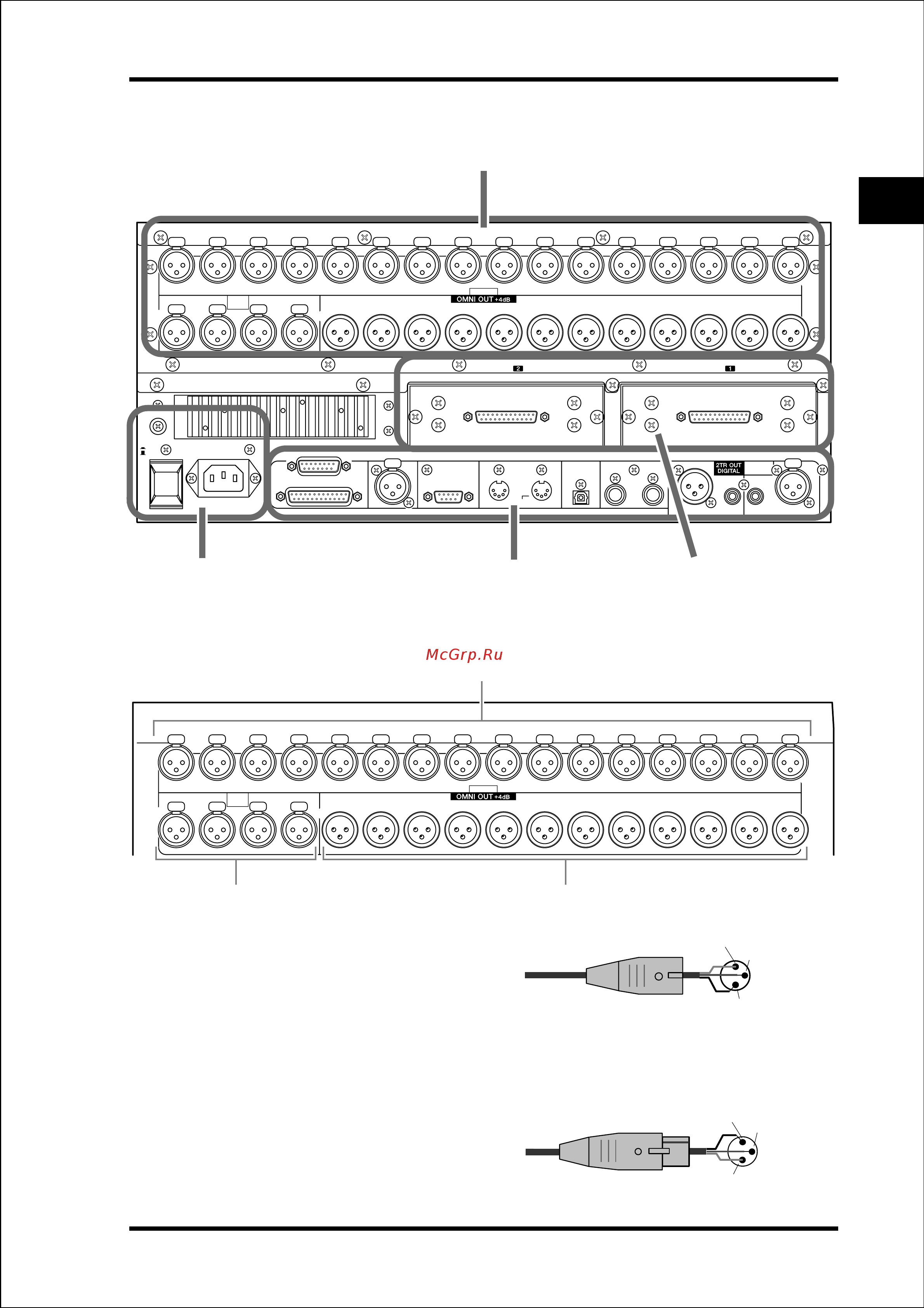 Yamaha DM1000V2E1 [25/310] Блок входа выхода ац