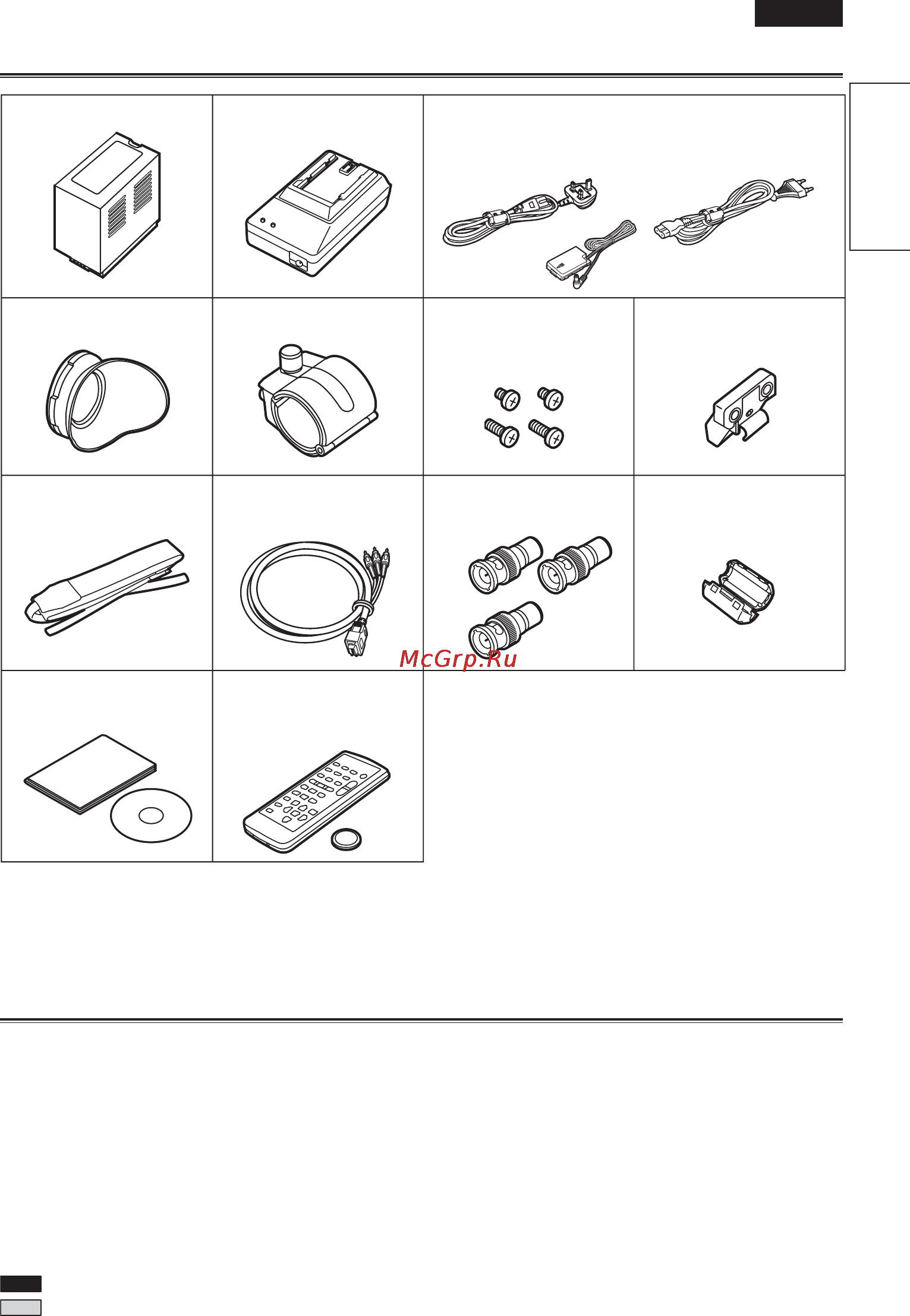 Panasonic AG-HVX204AER [11/138] Дополнительные принадлежности