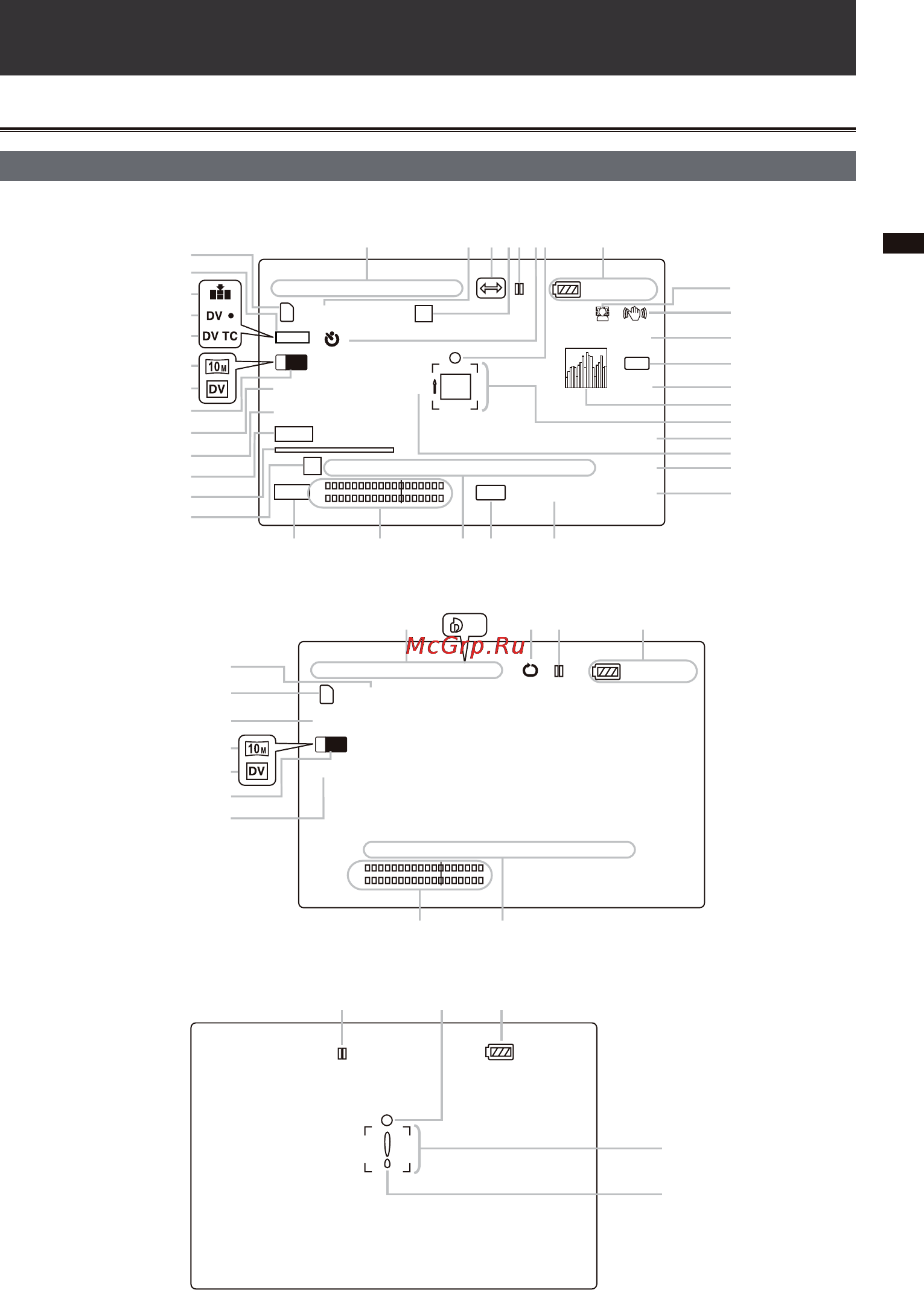 Panasonic AG-HMC84ER [143/178] Обычная индикация