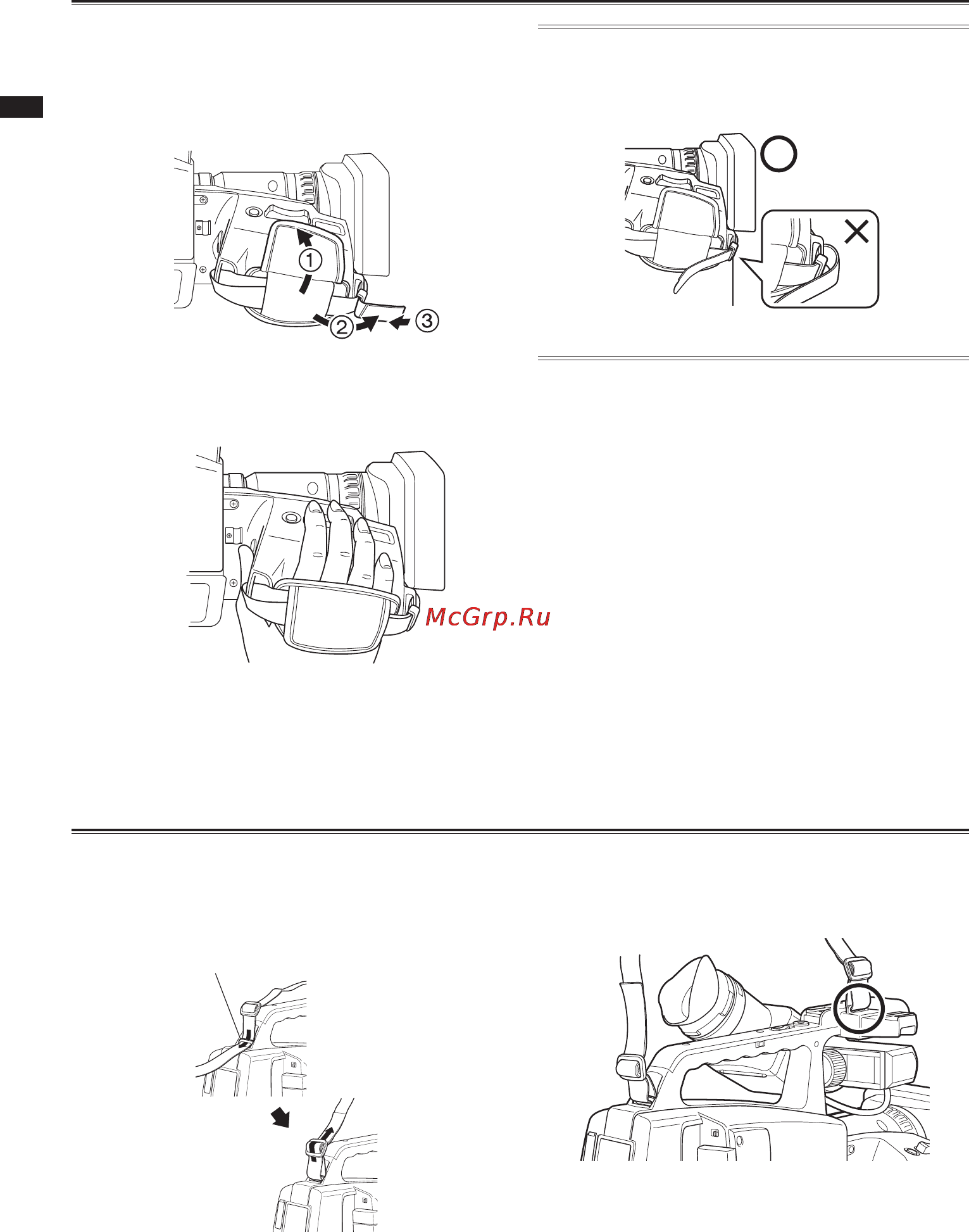 Panasonic AG-HMC84ER [26/178] Регулировка наручного ремешка