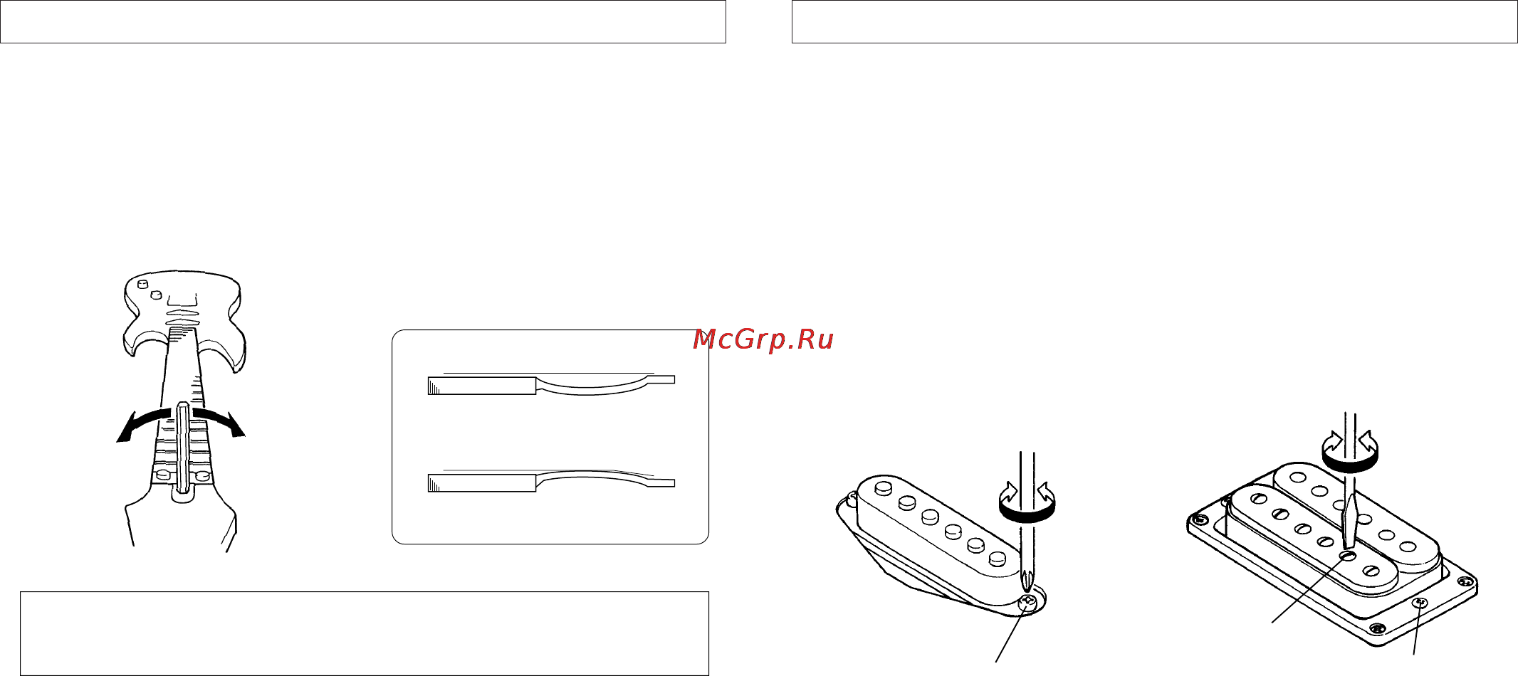 Yamaha PACIFICA 112V BLACK [9/10] Регулировка анкера регулировка высоты звукоснимателя