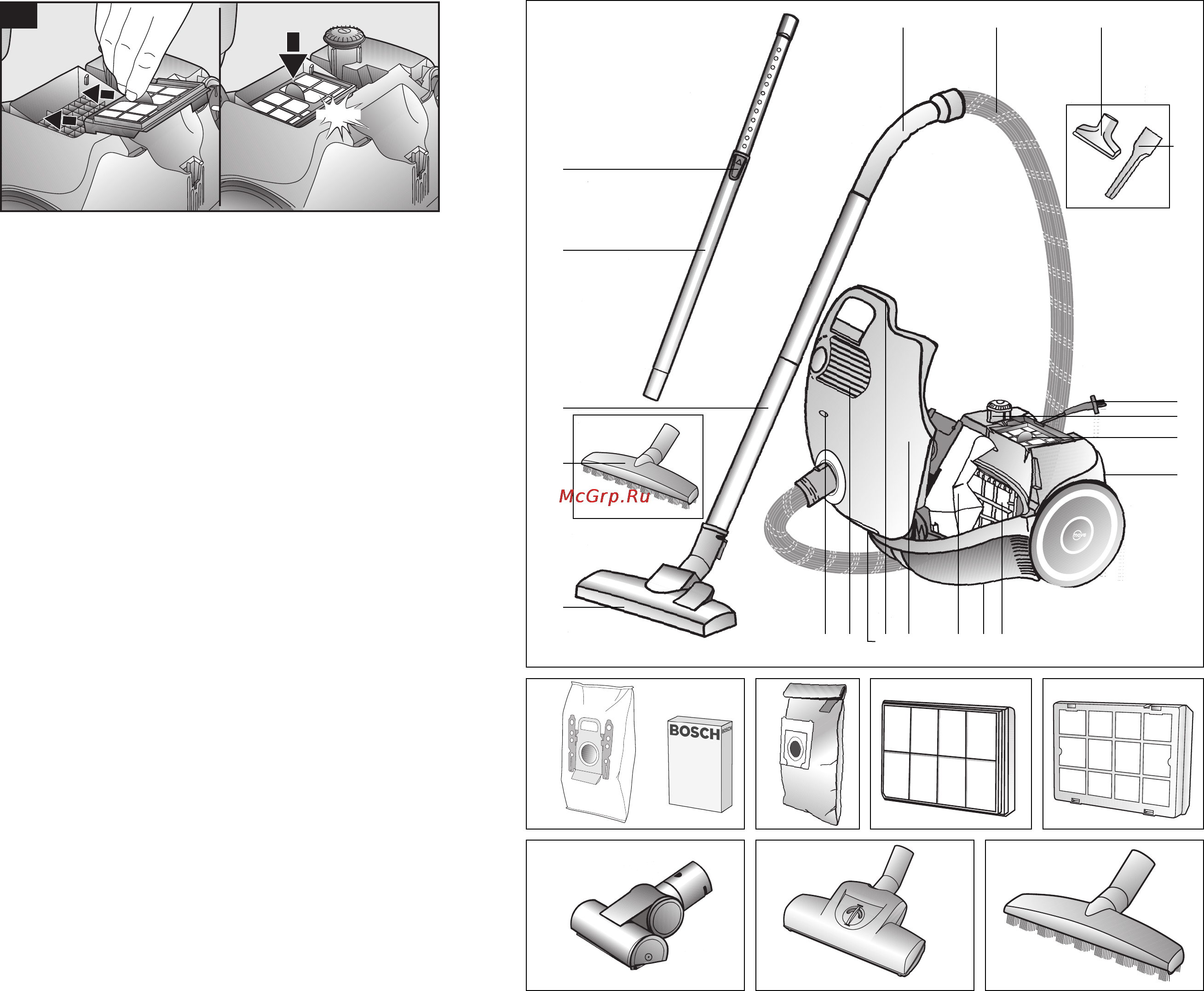 Bosch BSGL2MOVE6 Black Инструкция по эксплуатации онлайн [3/7] 13358