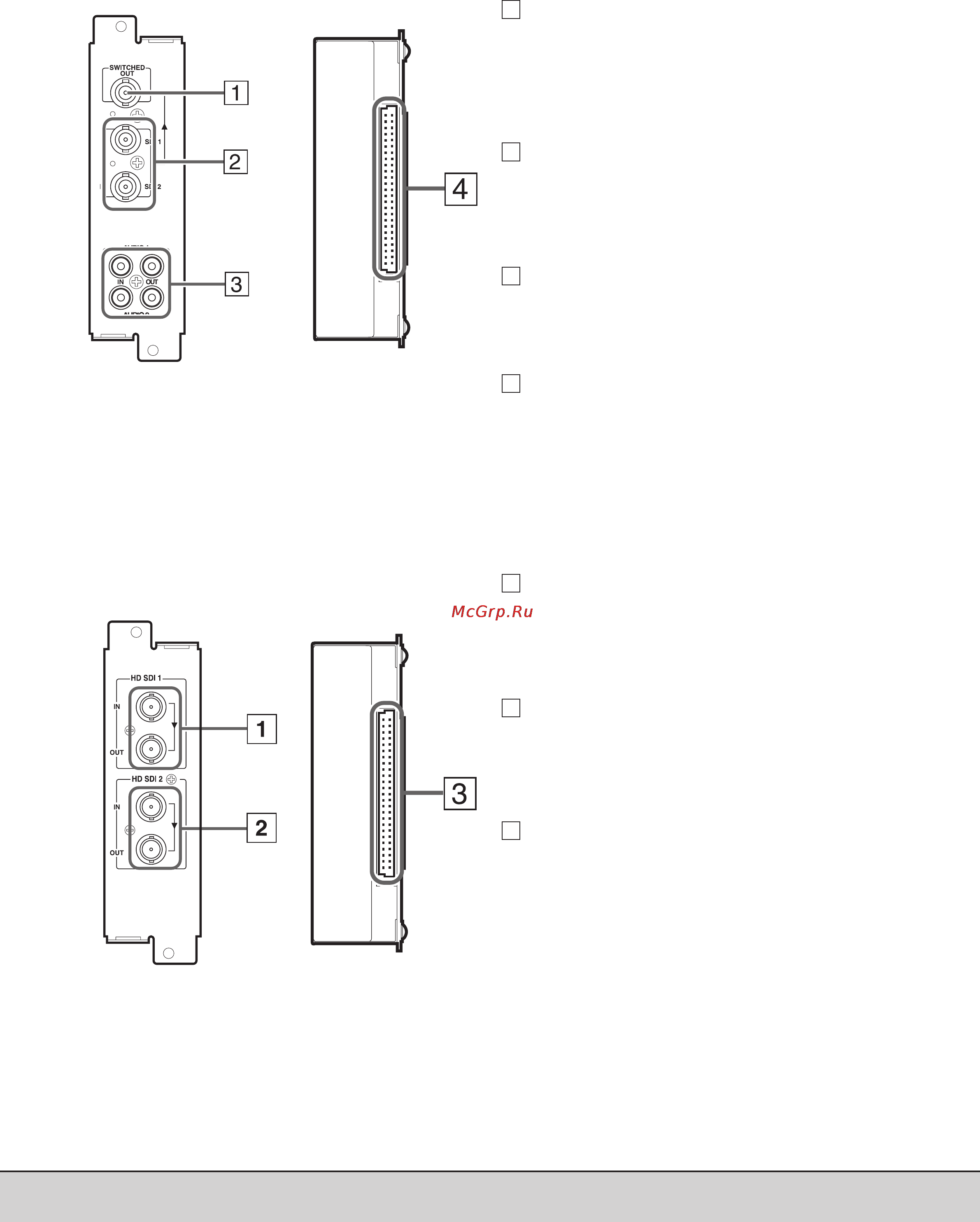 Panasonic BT-H1700 [7/27] Карта ввода hd sdi опция bt ya705g