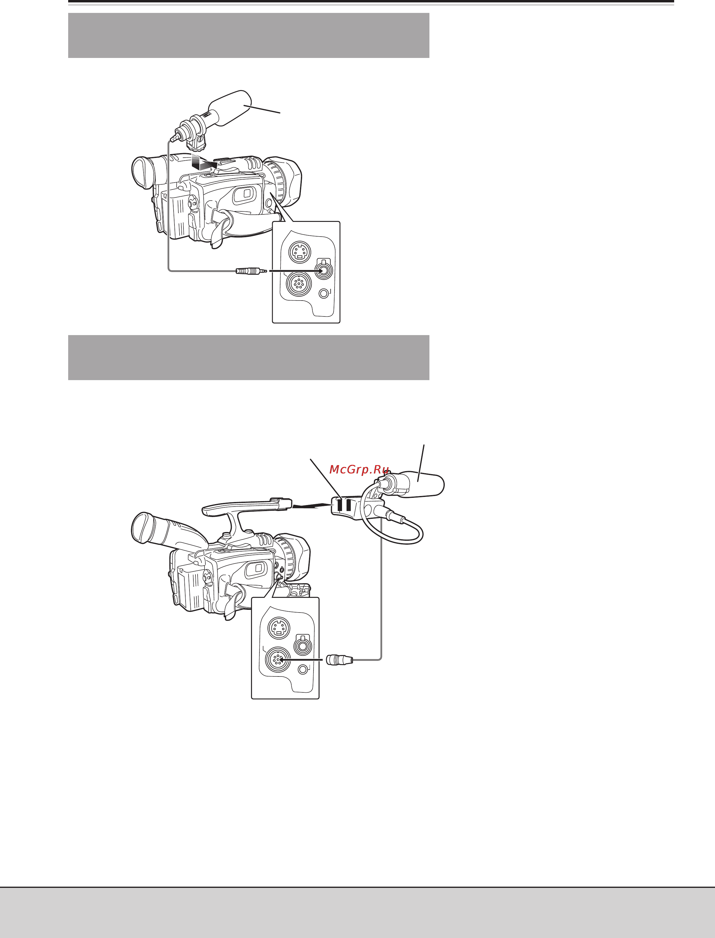 Panasonic AG-DVC30E [56/87] Подключение к камере внешнего микрофона к гнезду звукоснимателя