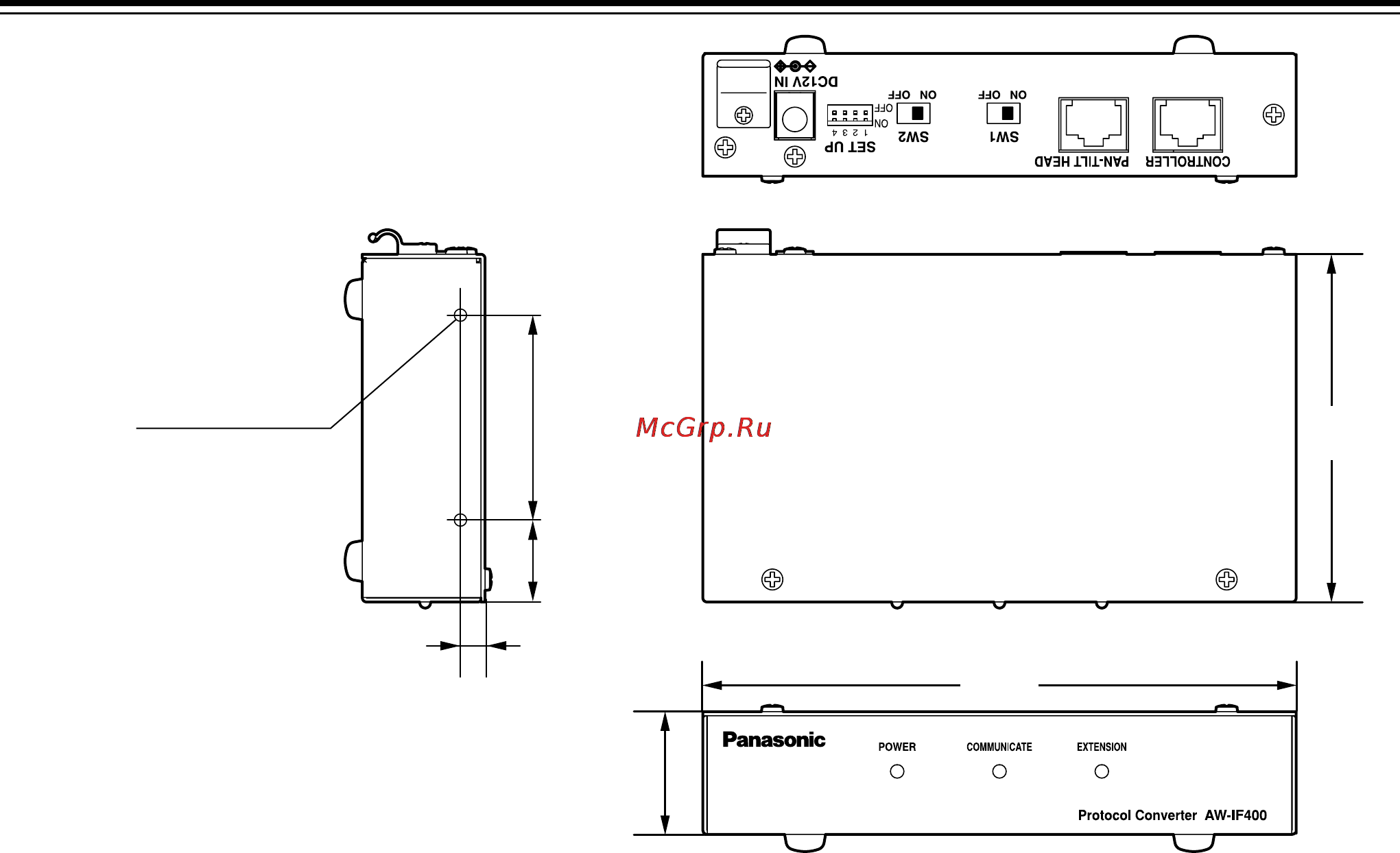 Panasonic AW-IF400 [14/112] Appearance