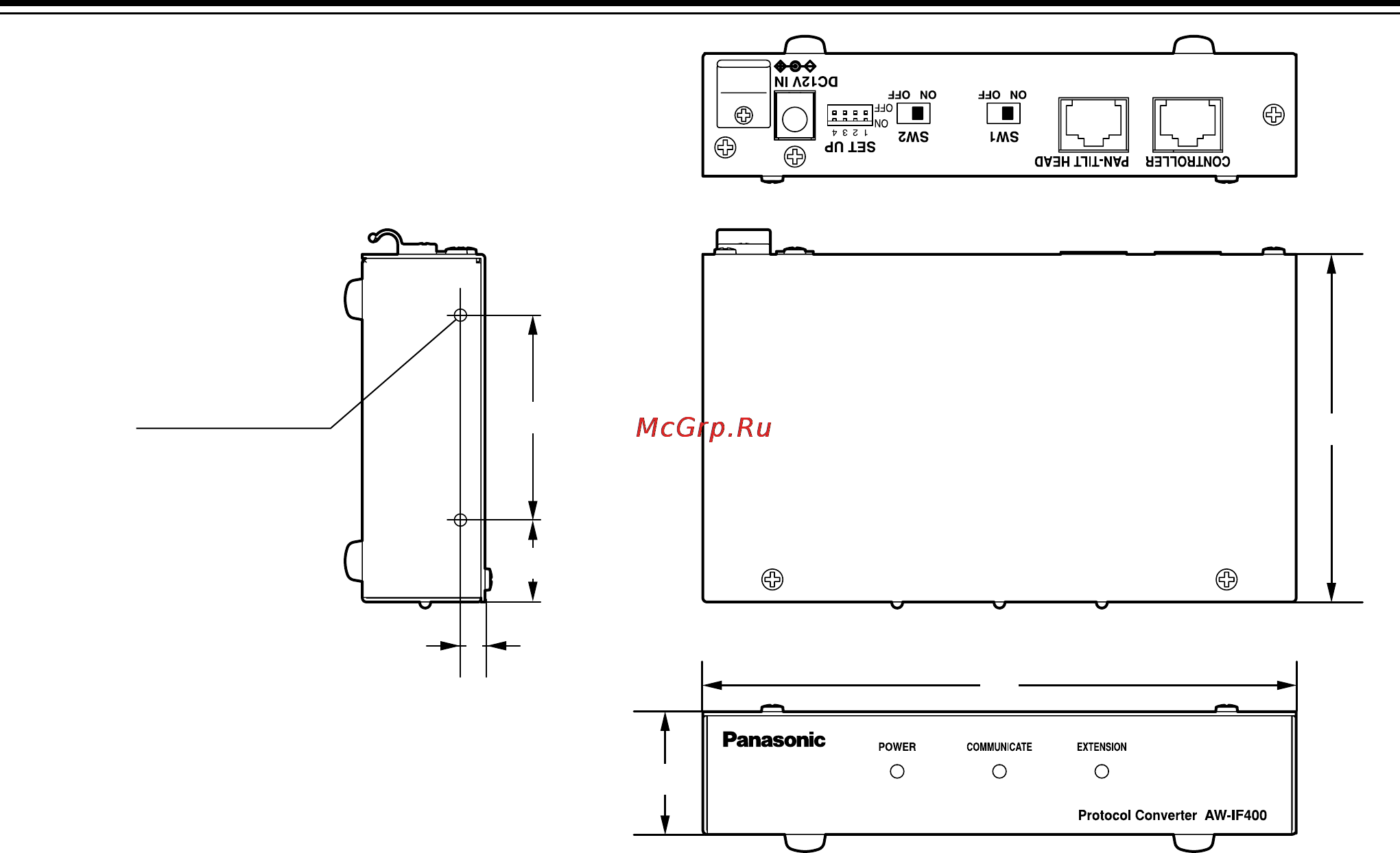 Panasonic AW-IF400 [56/112] Aspetto