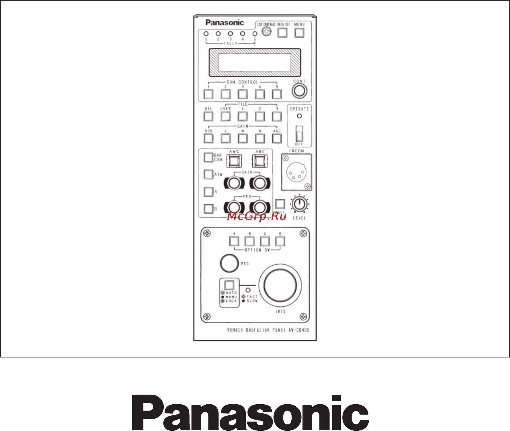 Panasonic AW-CB400 Инструкция по эксплуатации онлайн
