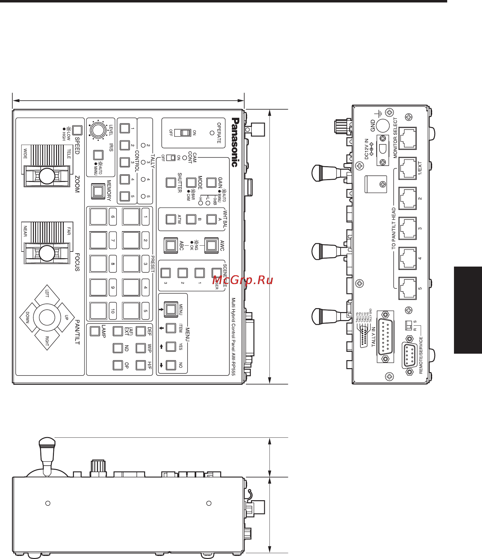 Panasonic AW-RP555 [167/296] Aspetto