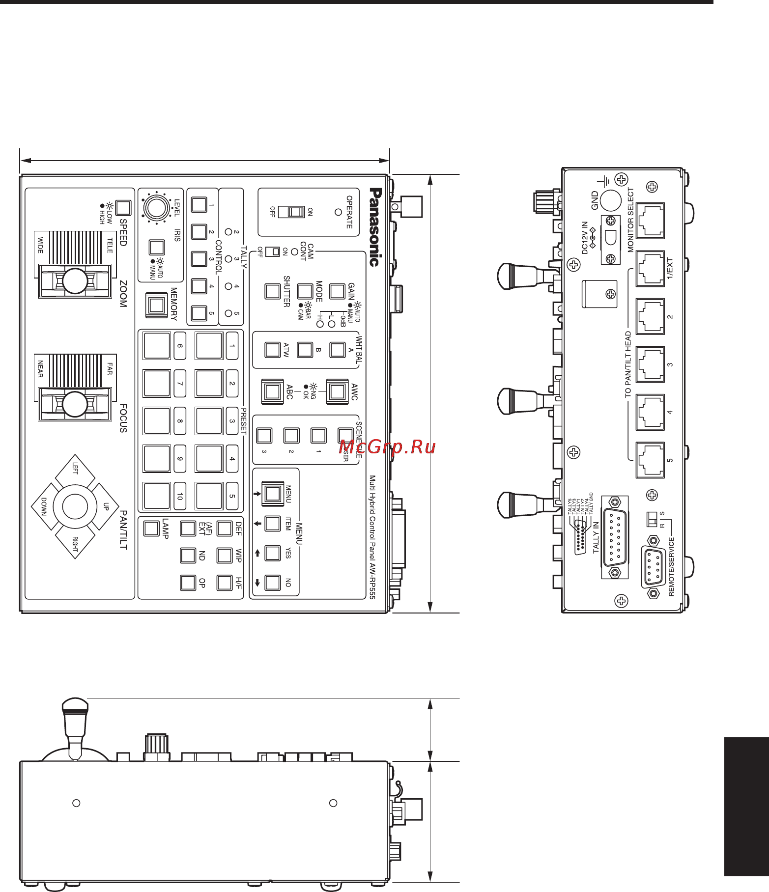Panasonic AW-RP555 [251/296] Внешний вид