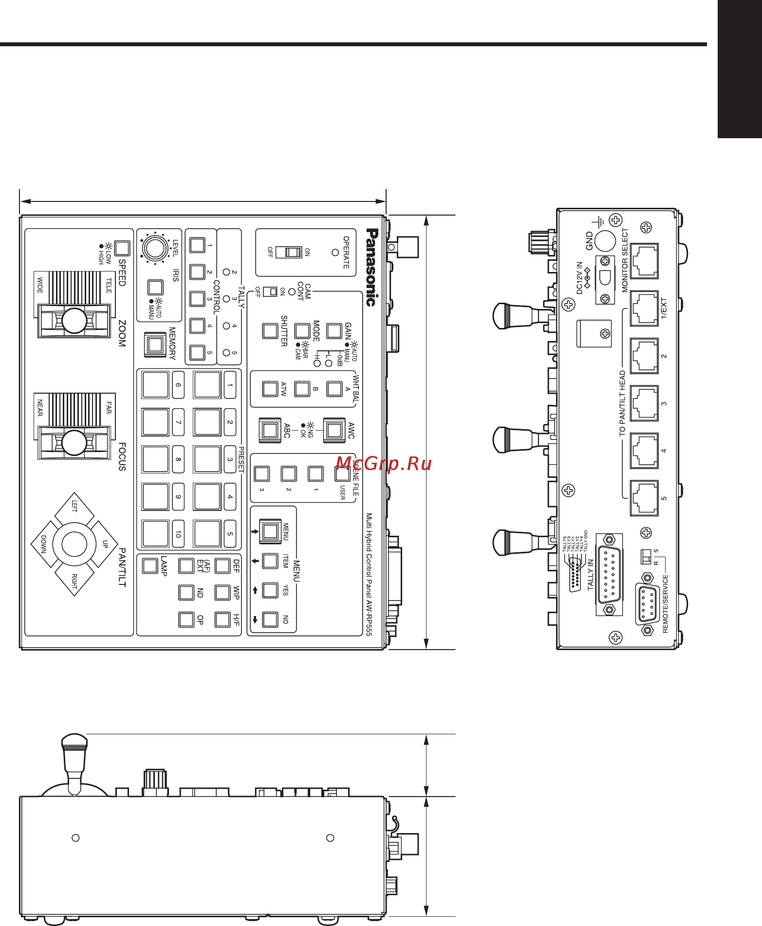 Panasonic AW-RP555 [41/296] Appearance