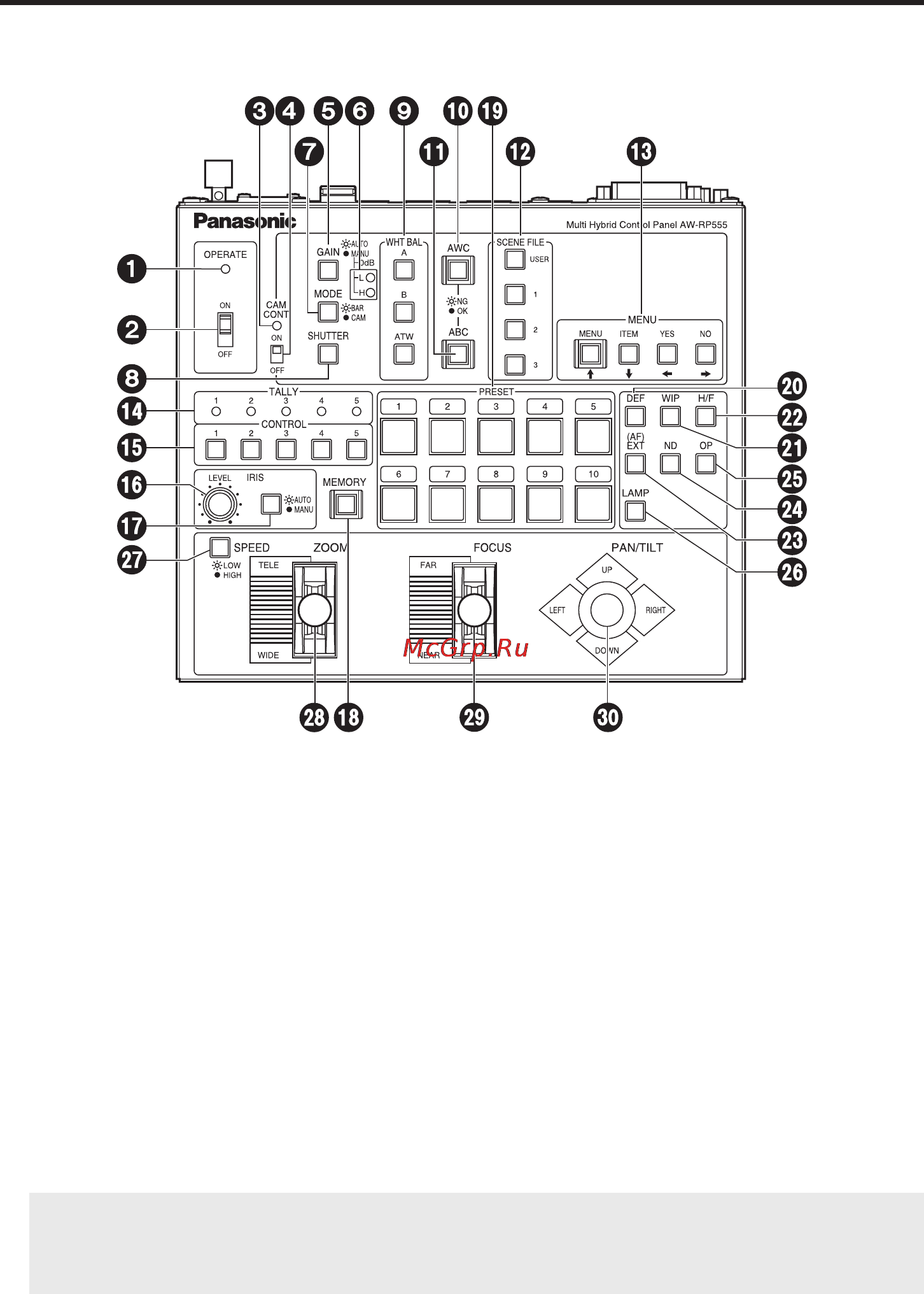 Panasonic AW-RP555 [48/296] Teile und ihre funktionen