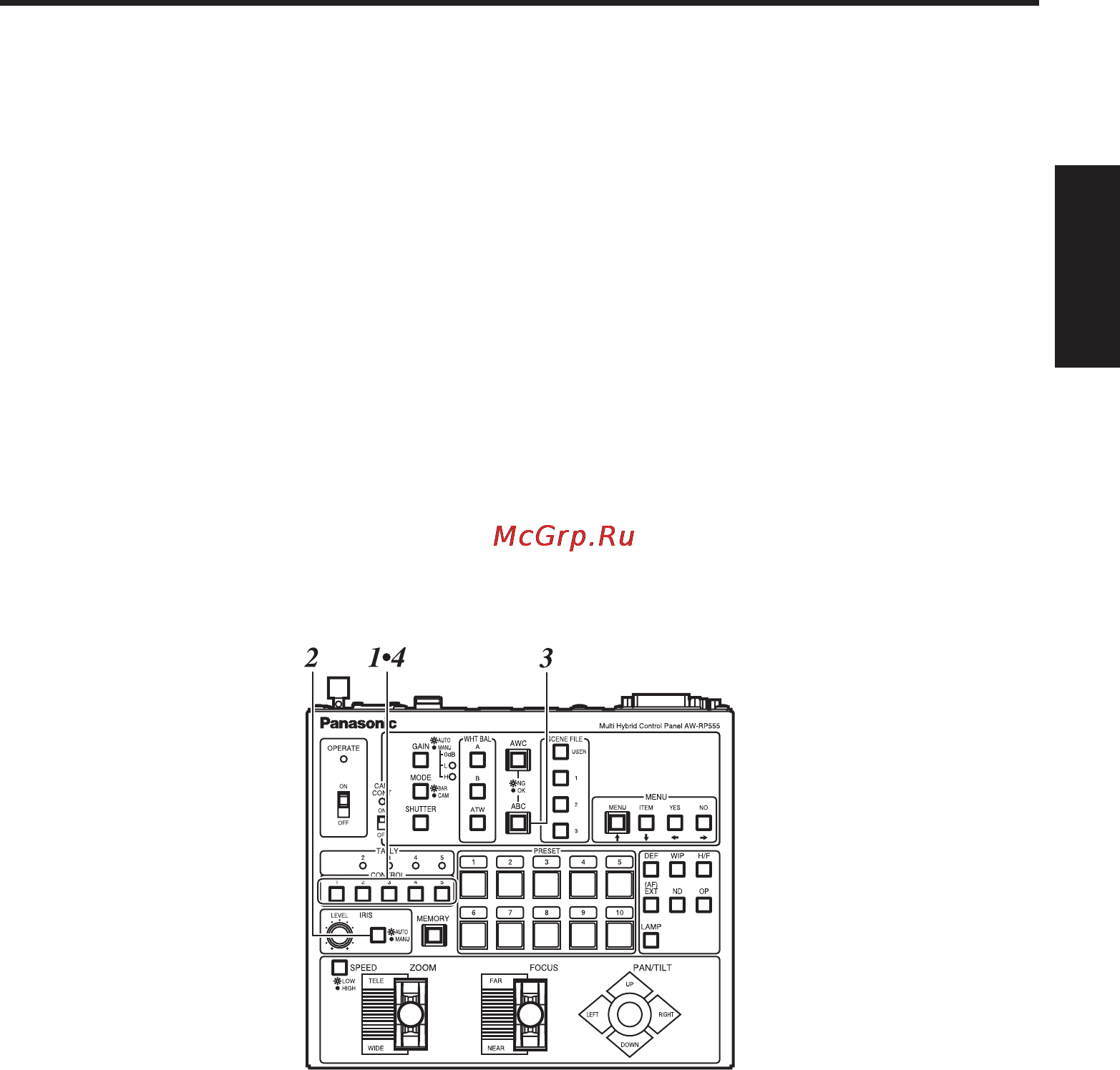 Panasonic AW-RP555 [77/296] Betrieb