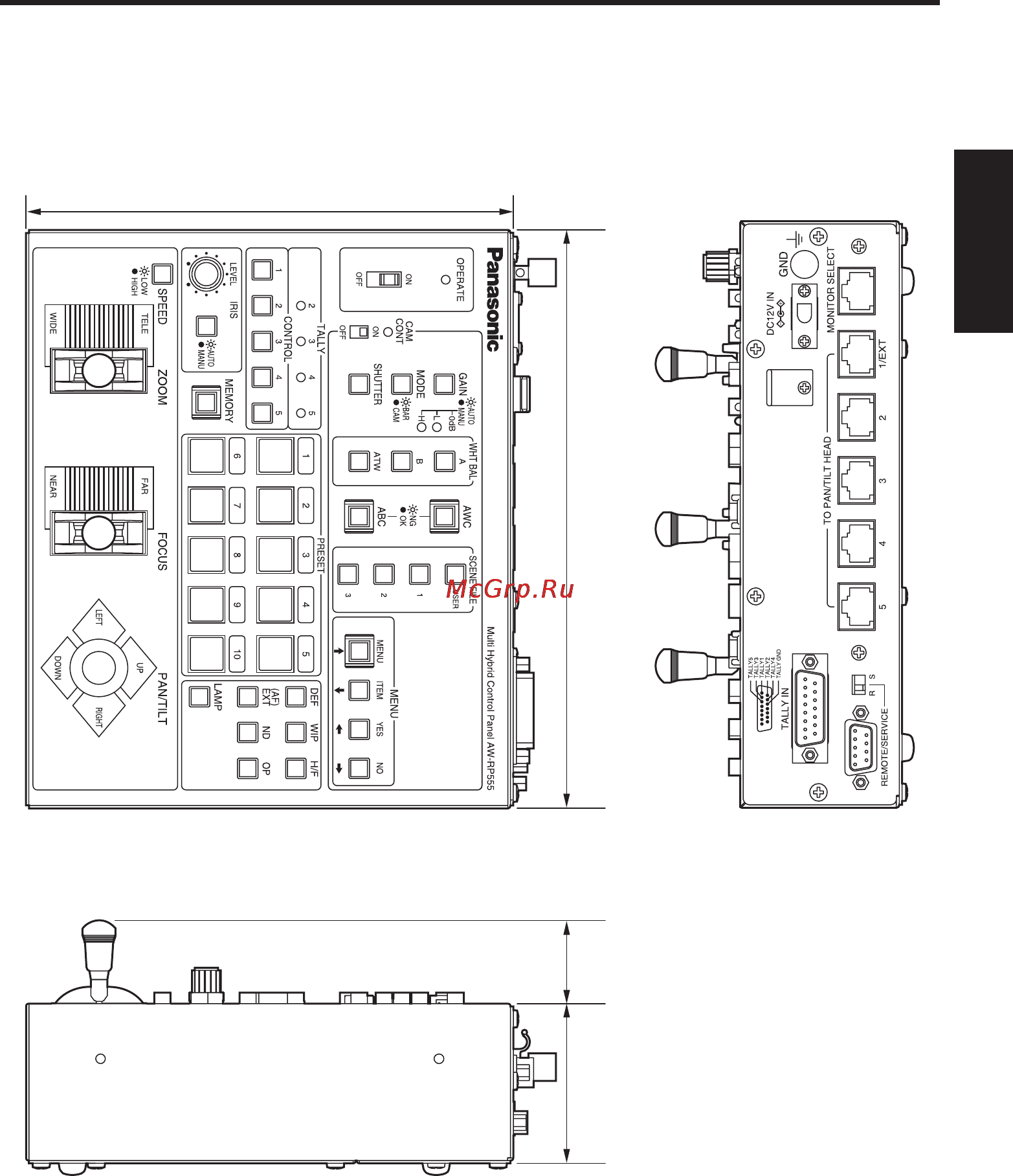 Panasonic AW-RP555 [83/296] Aussehen