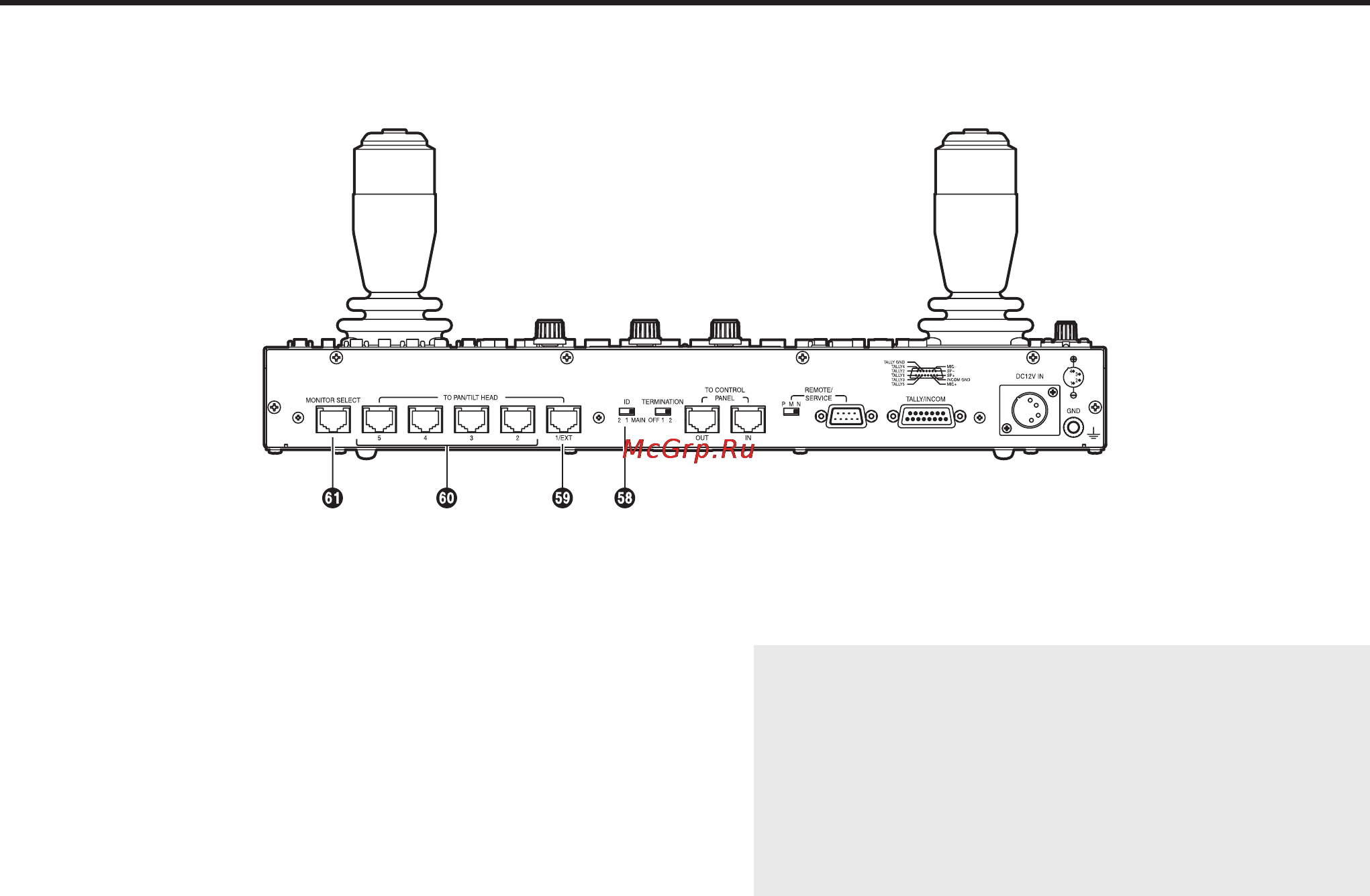Panasonic AW-RP655 [56/85] Parts and their functions
