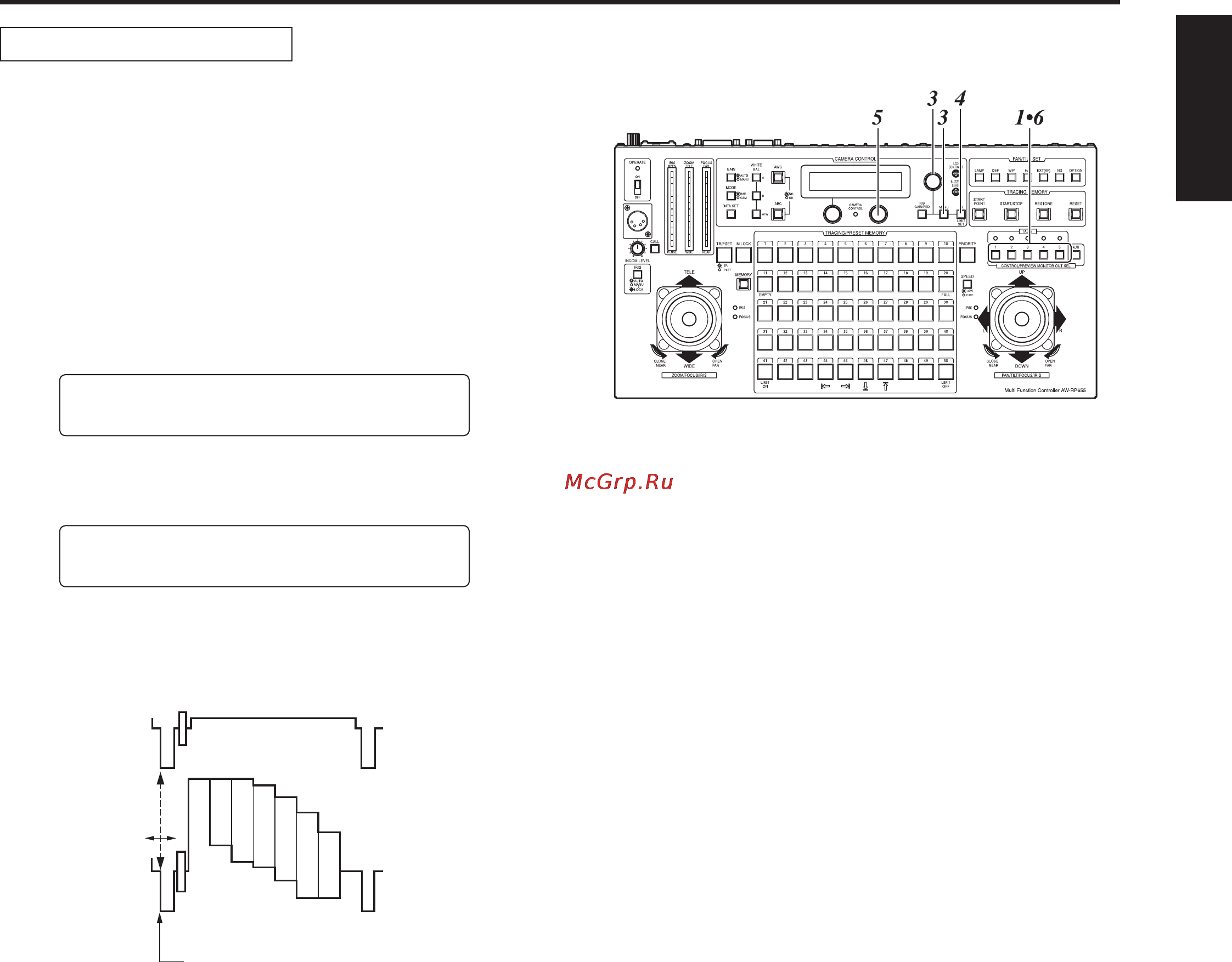 Panasonic AW-RP655 [65/85] Operation