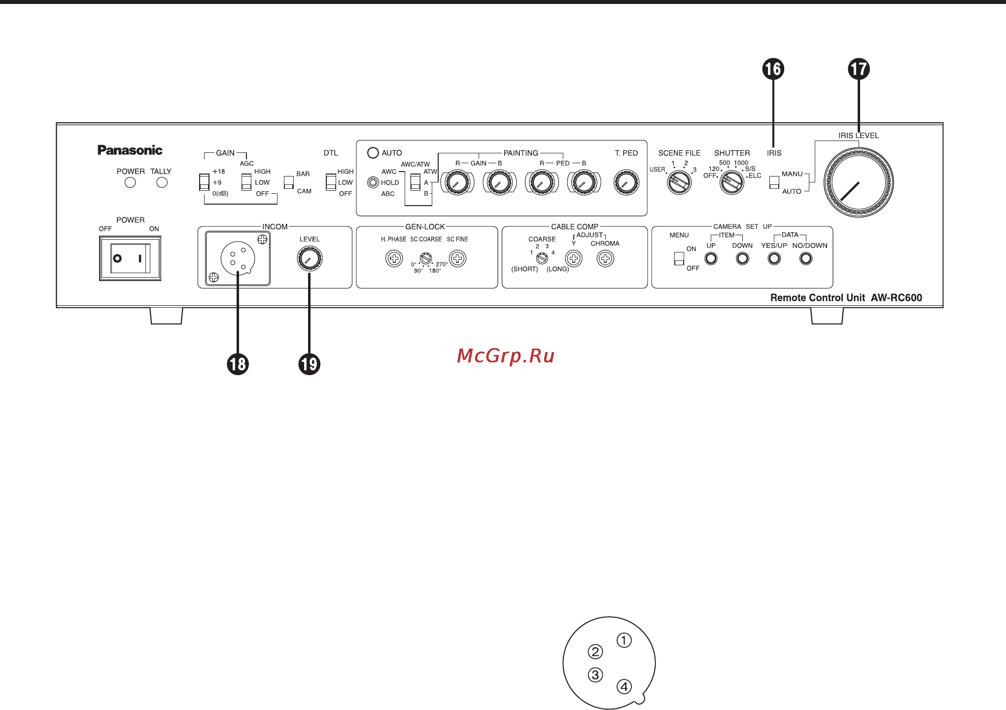 Panasonic AW-RC600 [48/124] Les commandes et leurs fonctions