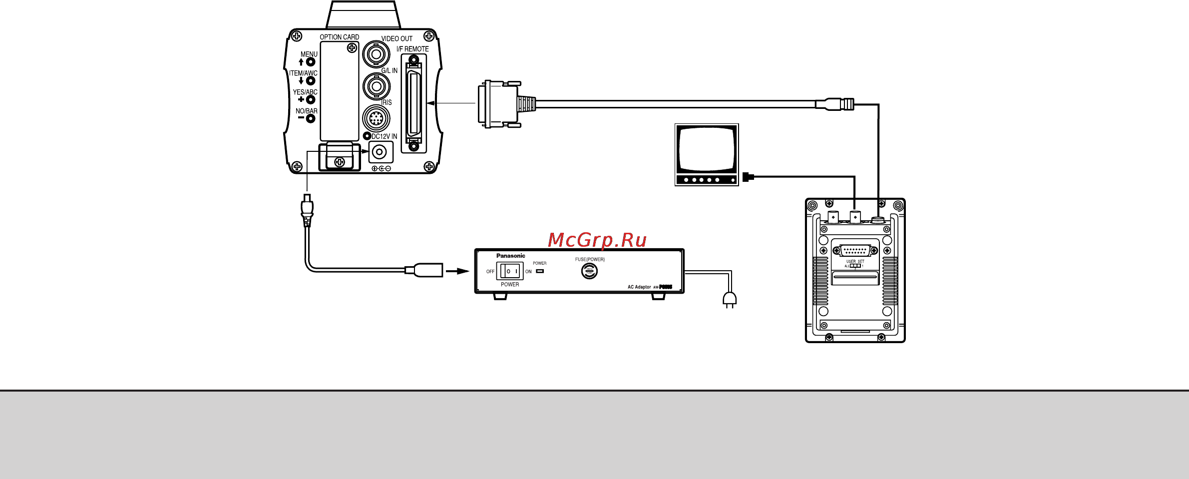 Panasonic AW-E350 [20/69] Подключение студийной аппаратной