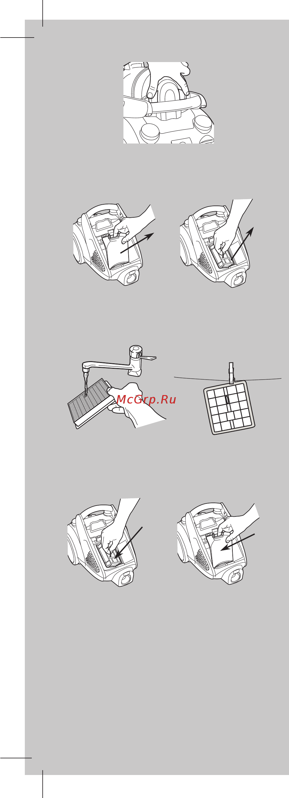 Electrolux ZT 3510 [32/104] Nettoyage et remplacement du filtre hepa principal