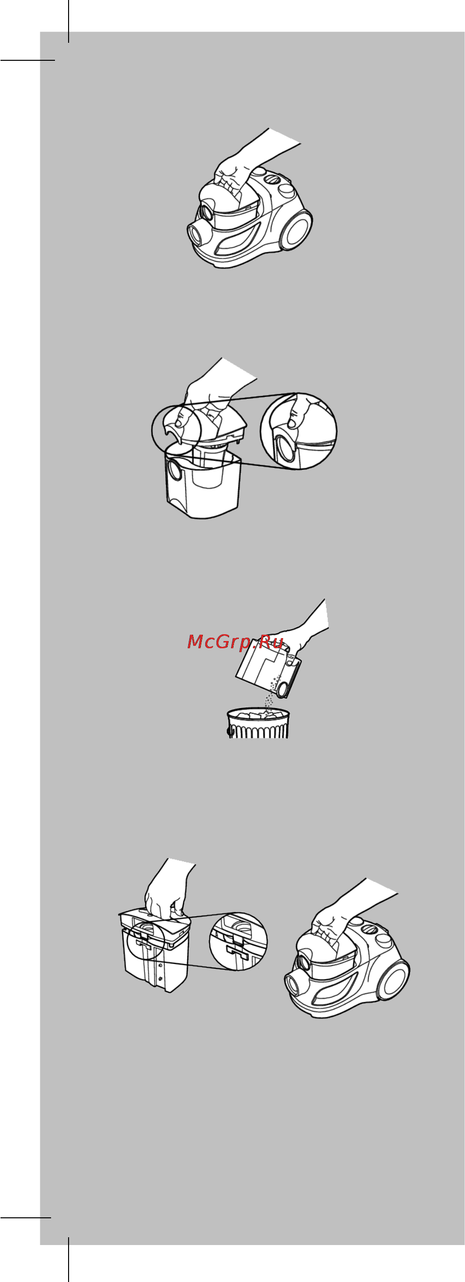 Electrolux ZTI7615 [17/72] Emptying the dust container