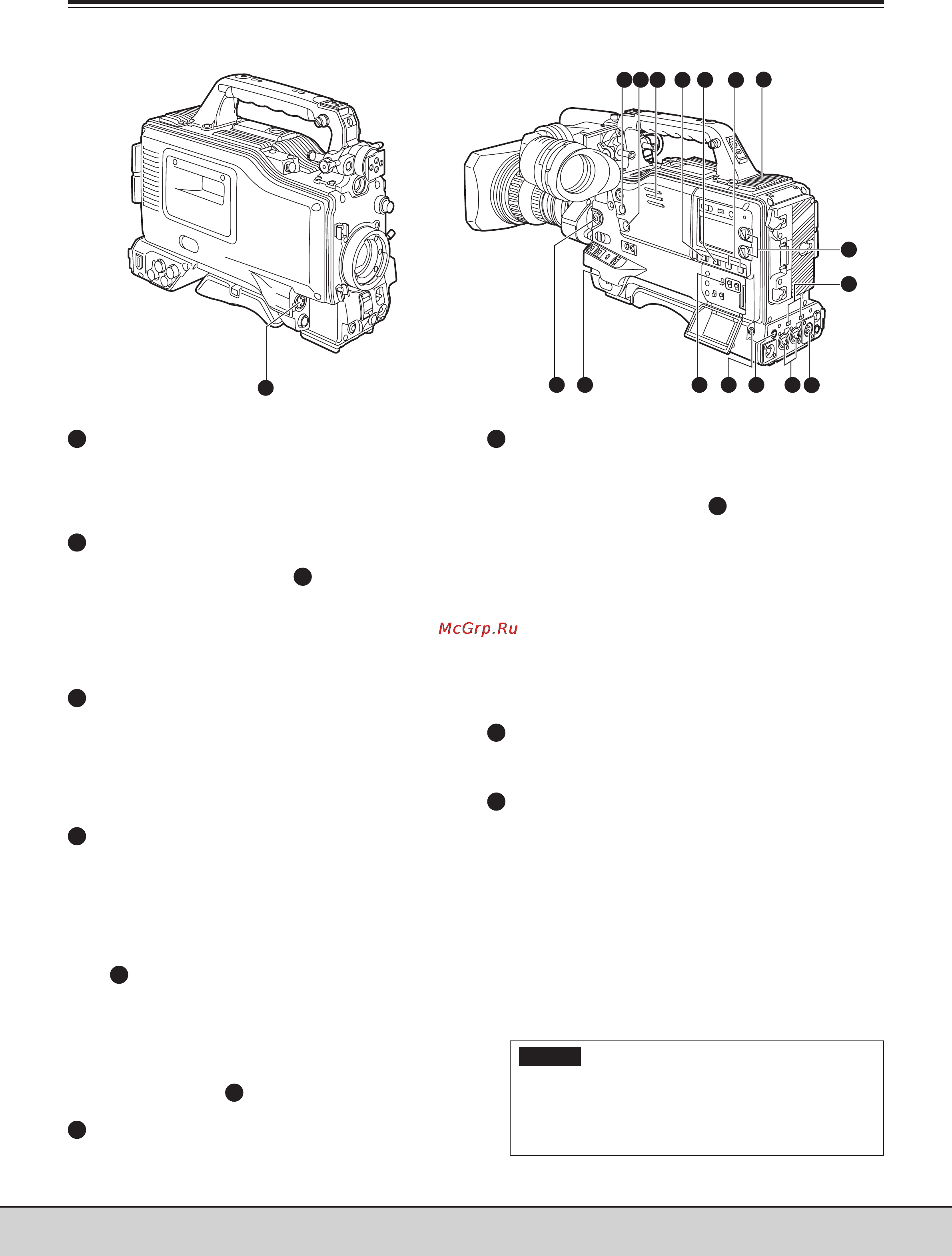 Panasonic AJ-SDC905 [10/108] Глава 2 основные части и их функции