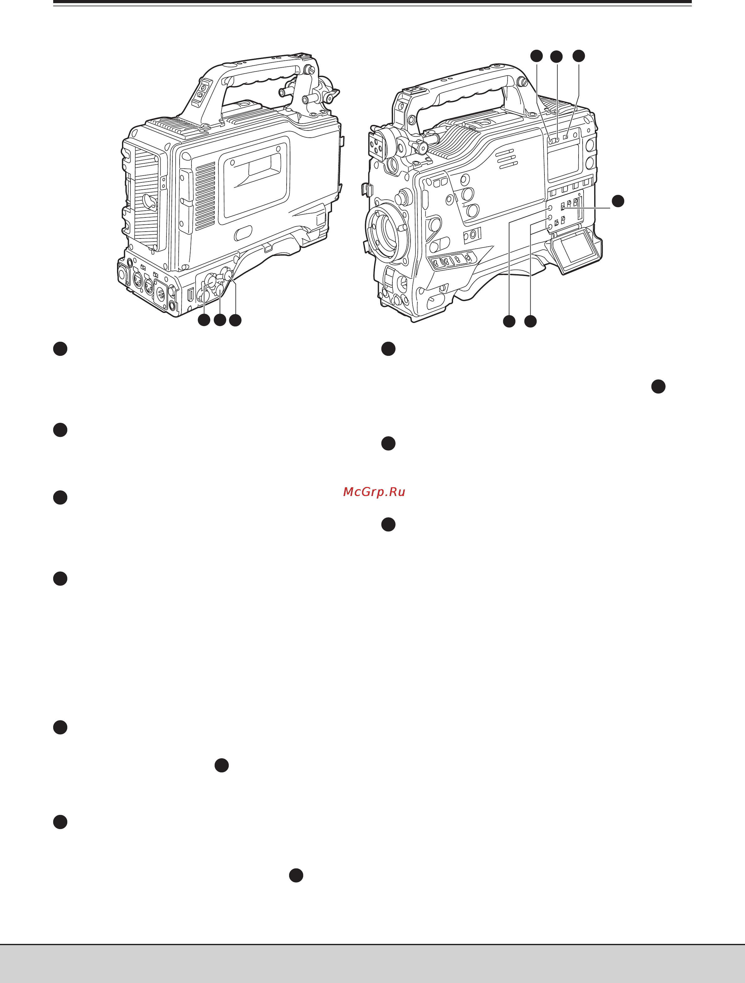 Panasonic AJ-SDC905 [16/108] Глава 2 основные части и их функции