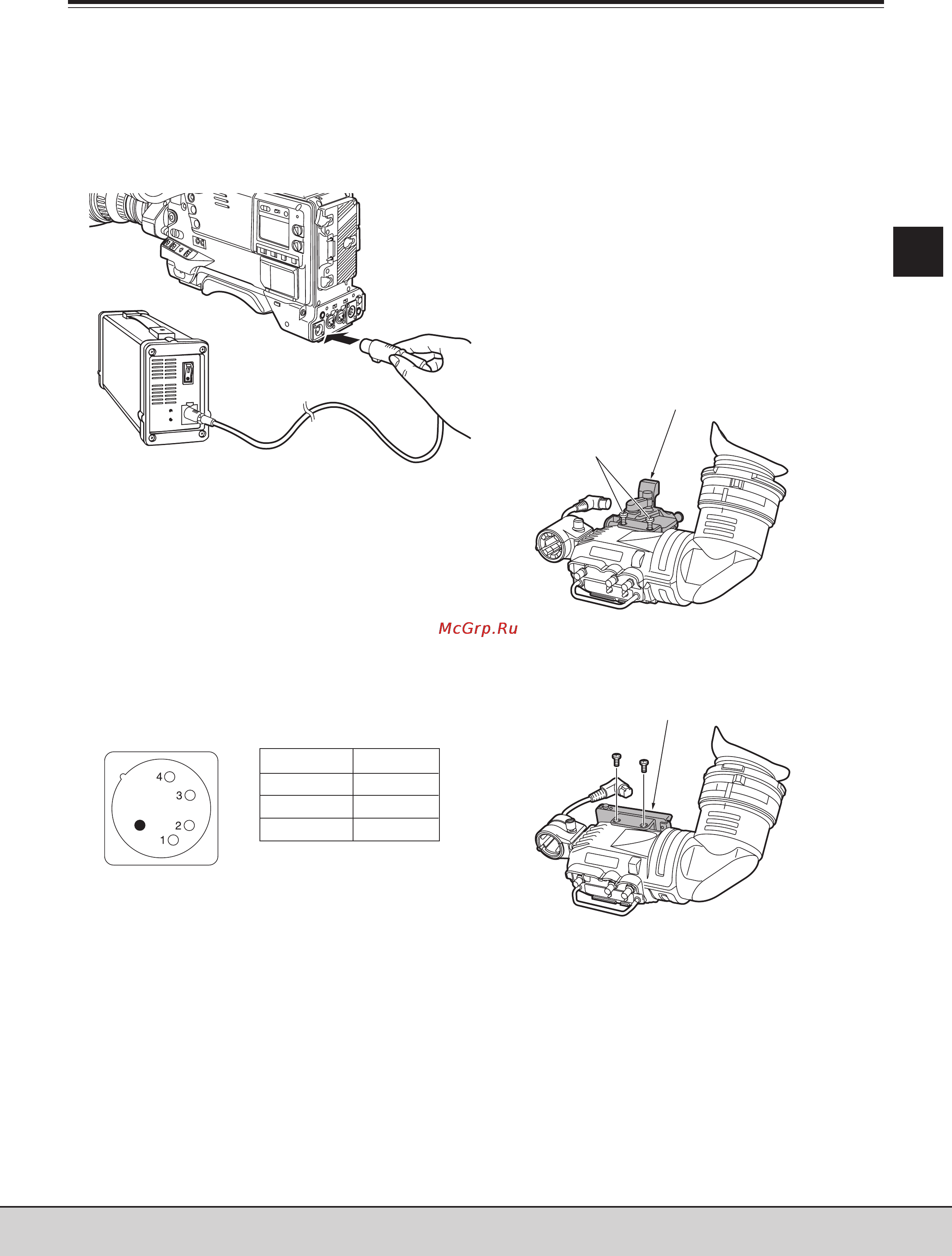 Panasonic AJ-SDC905 [61/108] Глава 5 подготовка