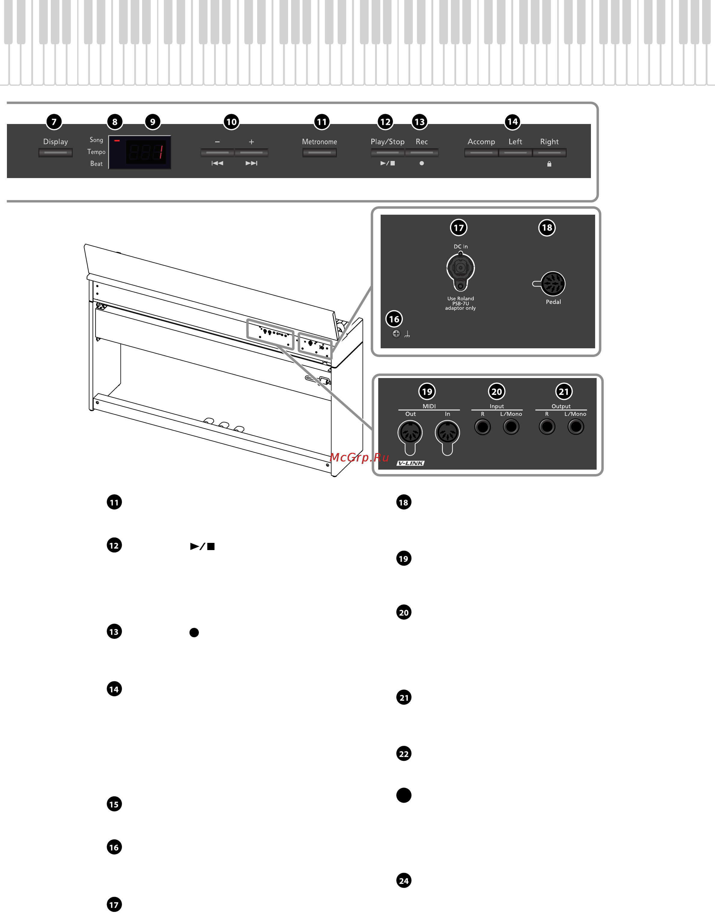 Roland DP-990F MC [15/85] Клемма заземления