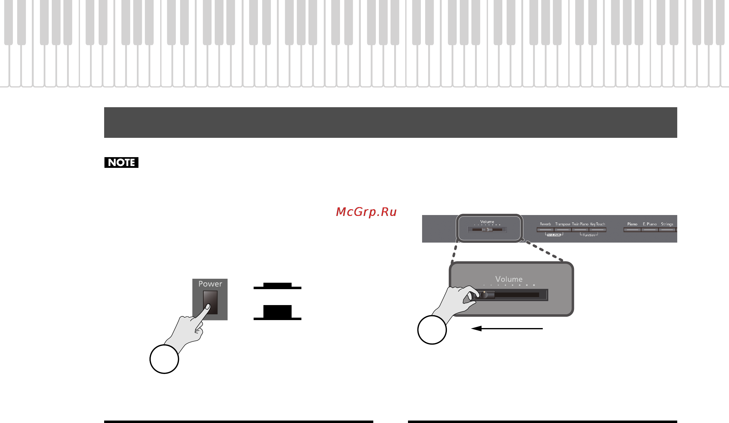 Roland DP-990F MC [18/85] Включение отключение питания