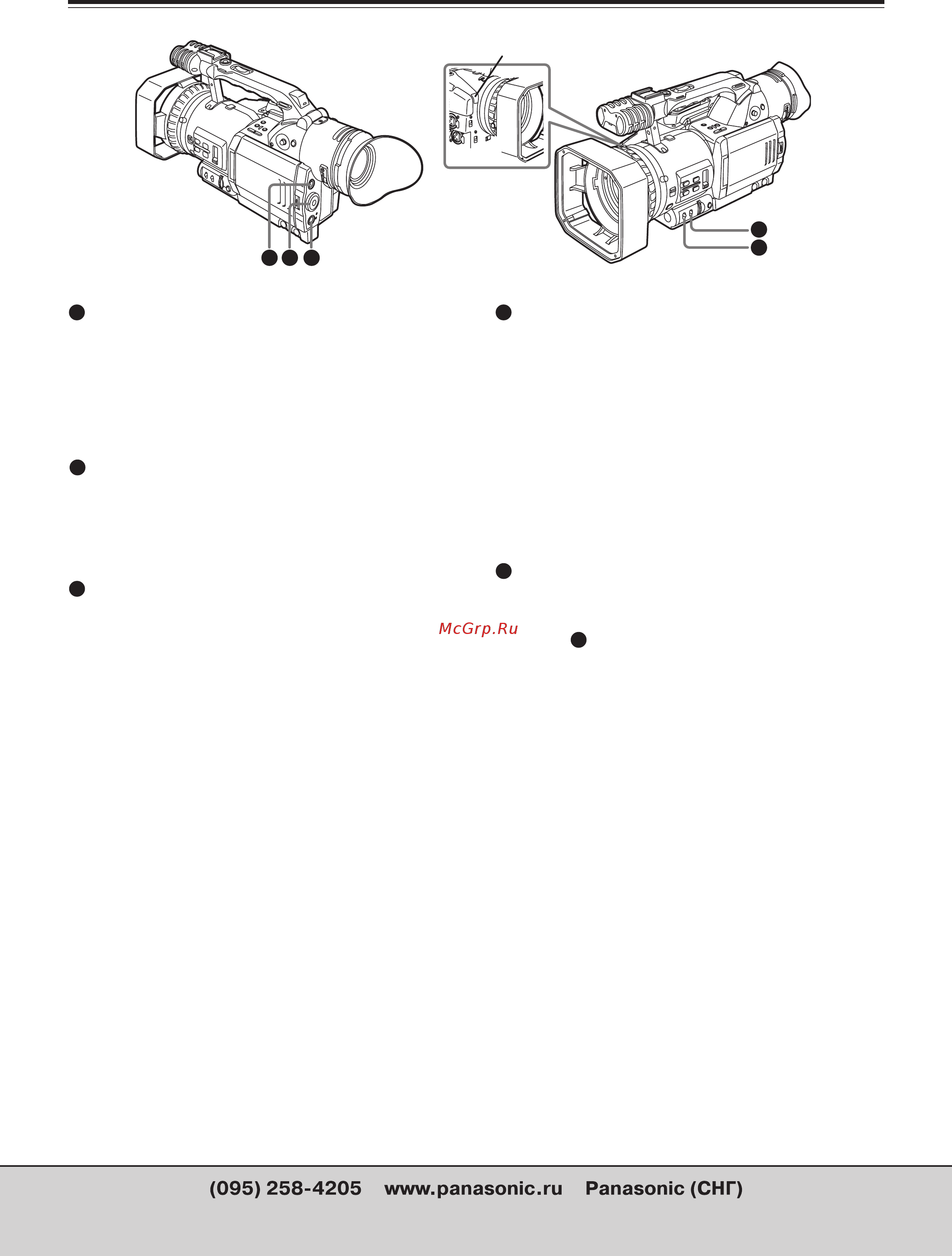 Panasonic AG-DVX100BE [10/68] Компоненты и их функции