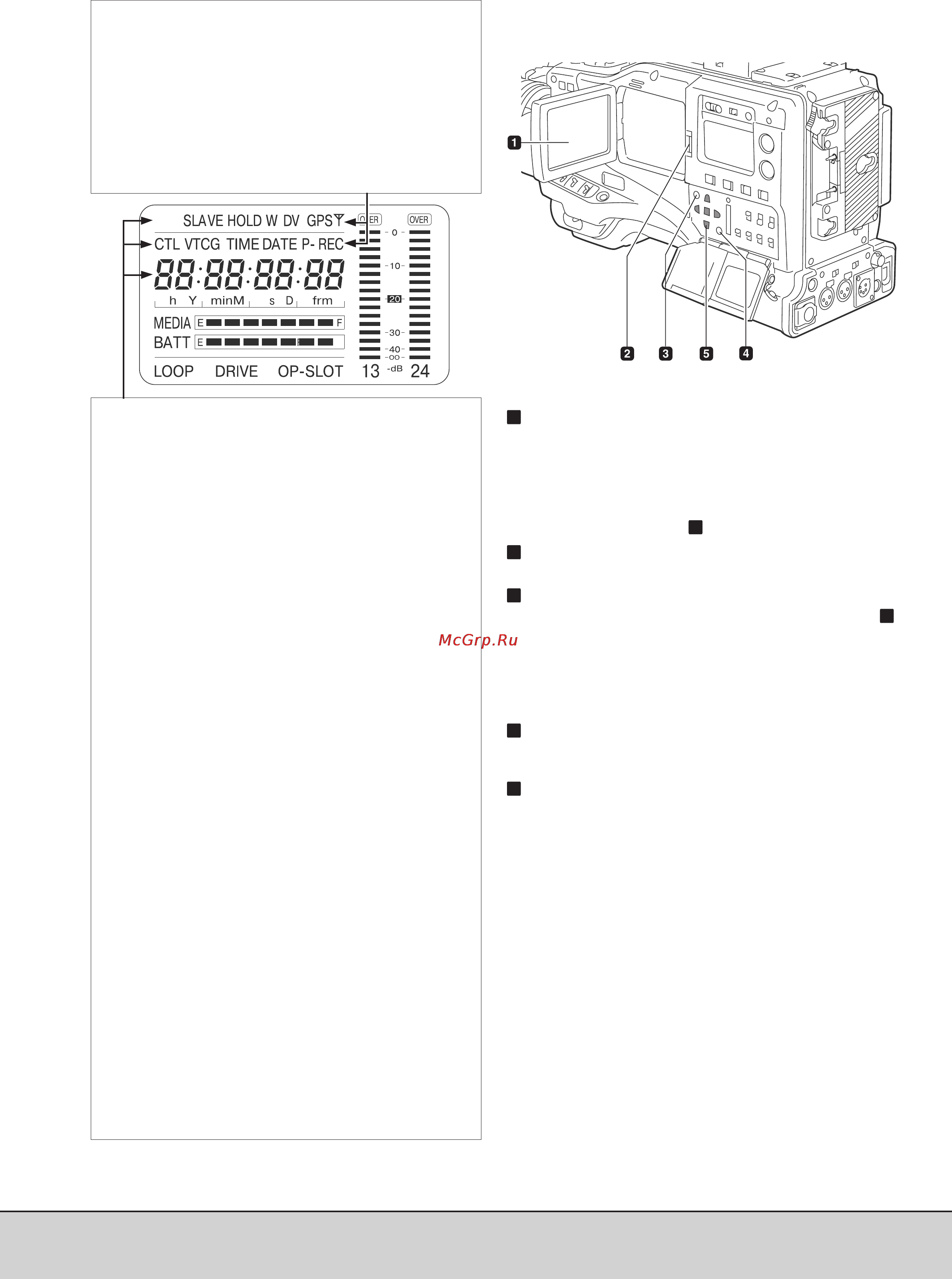Panasonic AJ-SPX800 [20/117] 9 жк дисплей