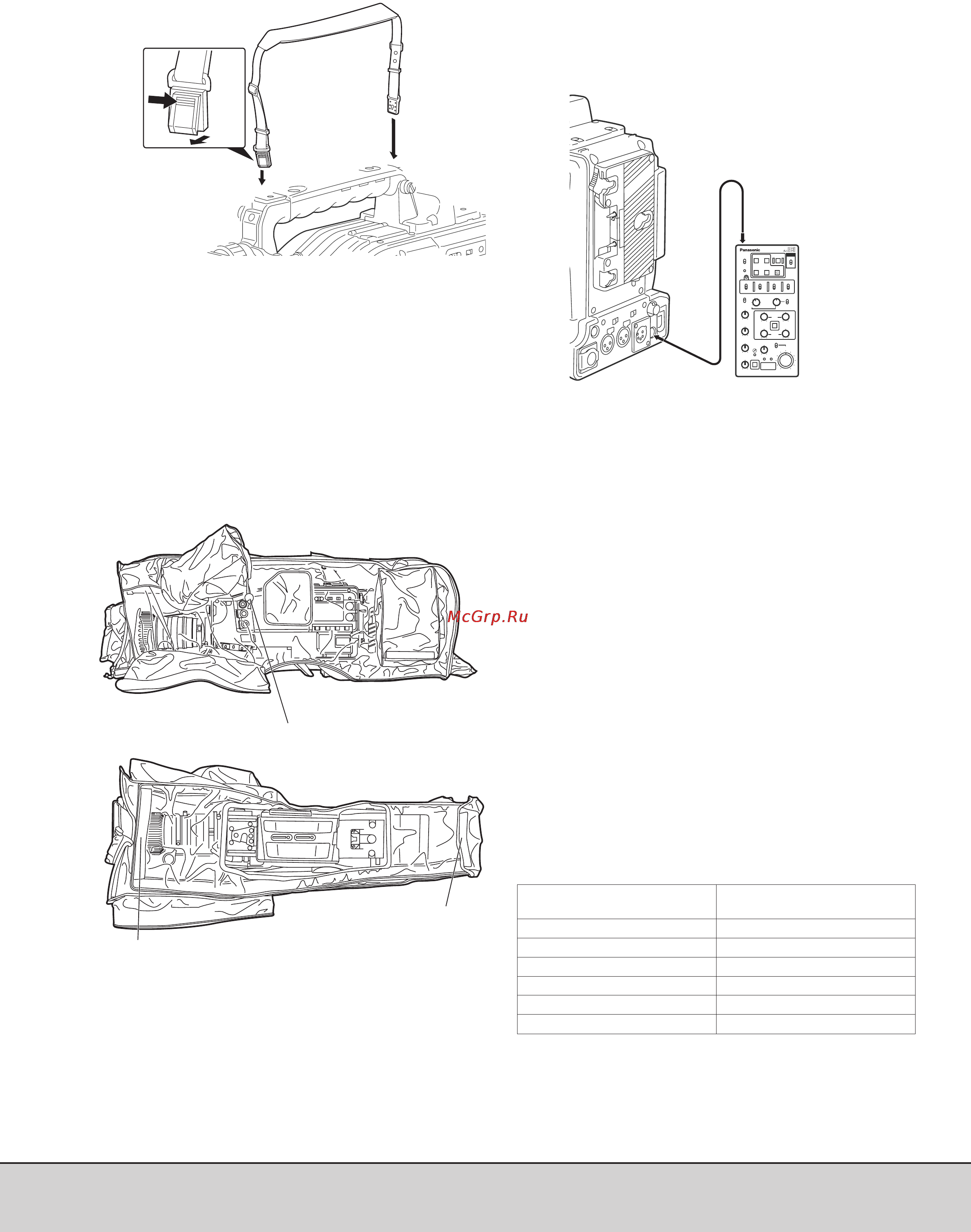 Panasonic AJ-SPX800 [74/117] 6 крепление наплечного ремня