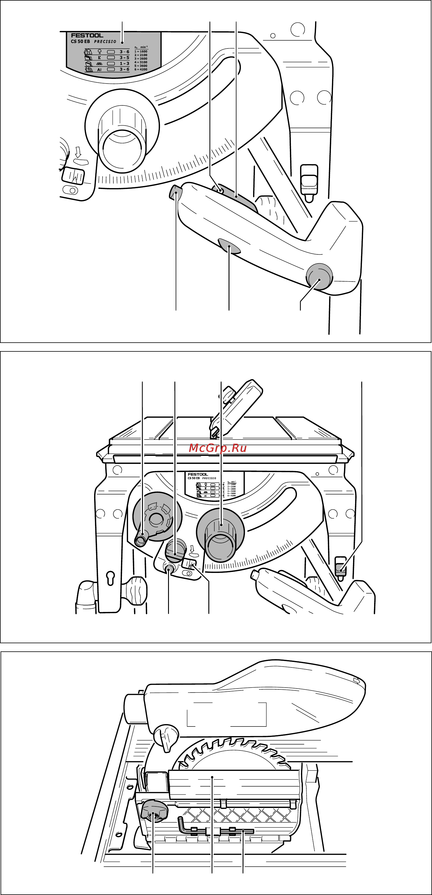 Festool Precisio CS 50 EB 561180 Инструкция по эксплуатации онлайн [4/110] 13561