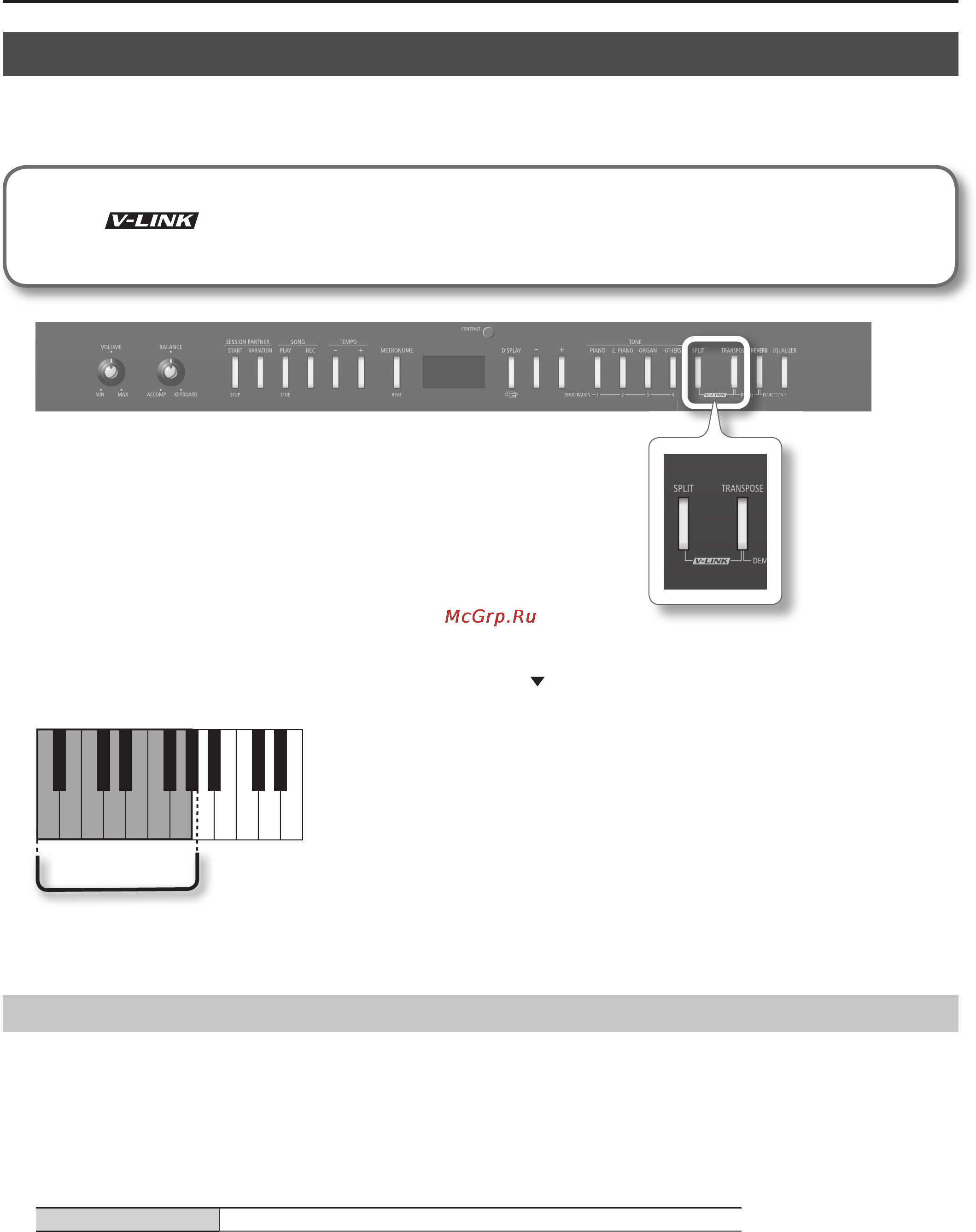Roland FP-4F BK [64/85] Использование функции v link