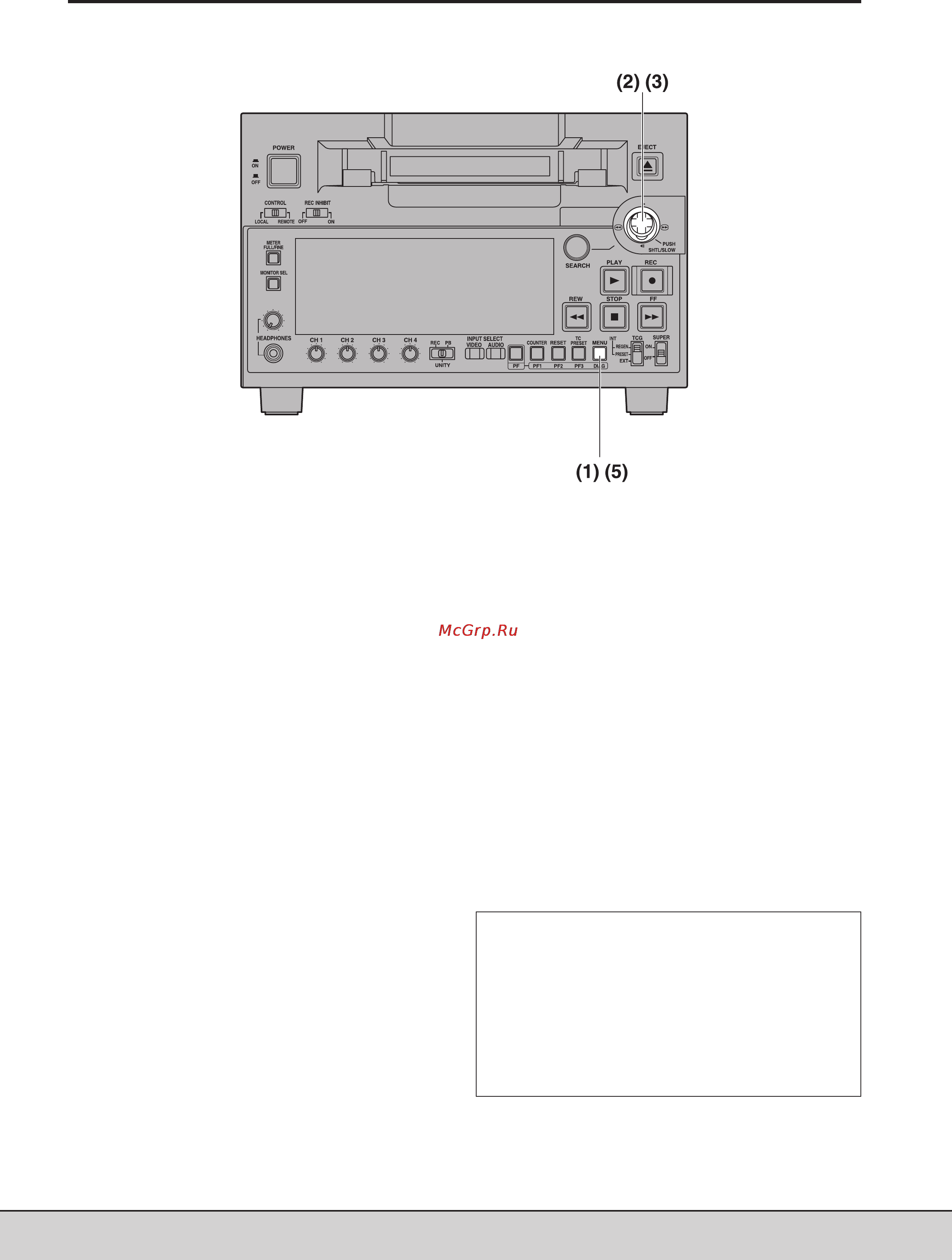 Panasonic AJ-SD93E(P) [17/46] Система меню начальные настройки видеомагнитофона