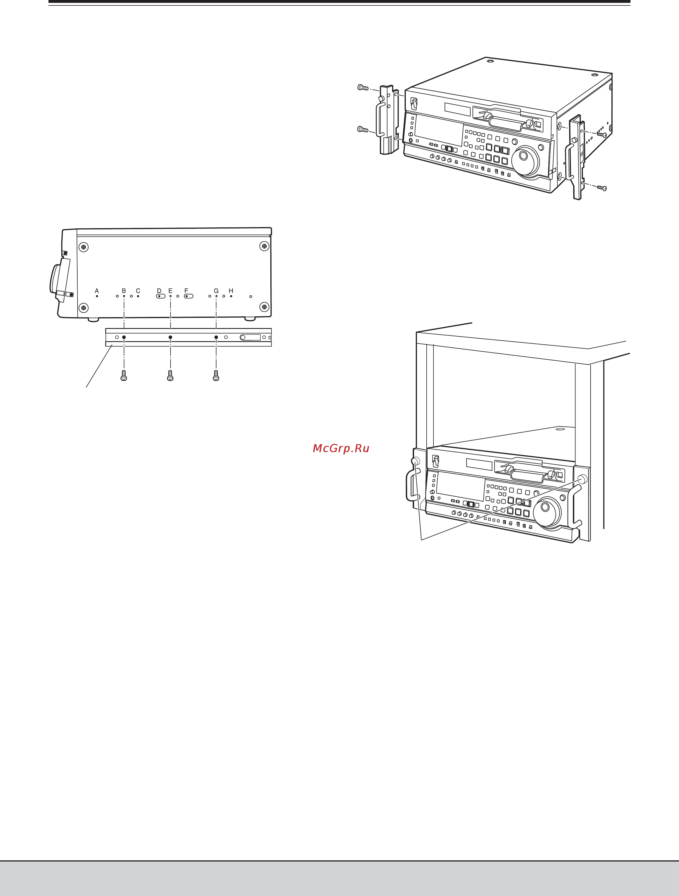 Panasonic AJ-SD755 [61/78] Монтаж в стойку