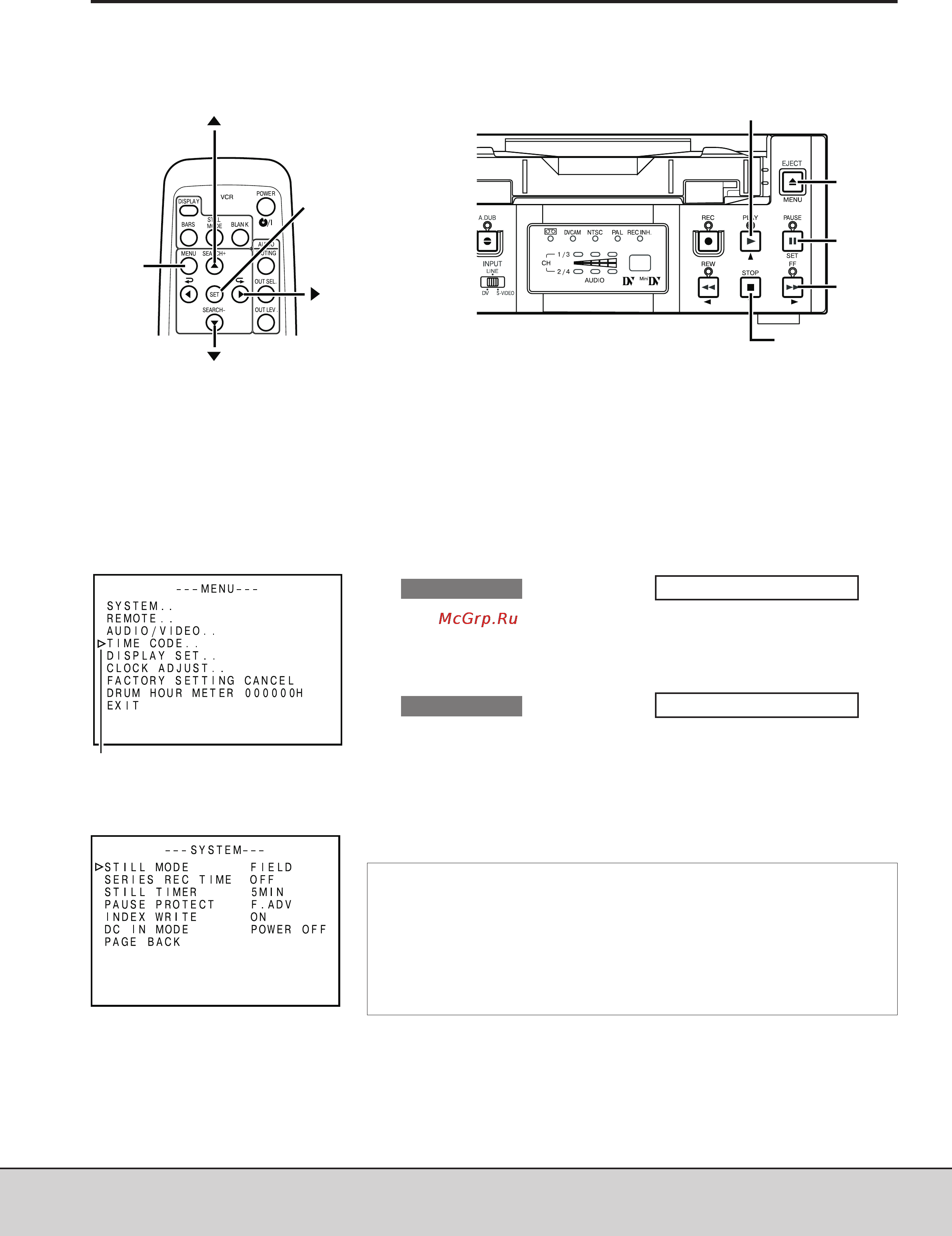 Panasonic AG-DV2500E [52/68] Экран меню