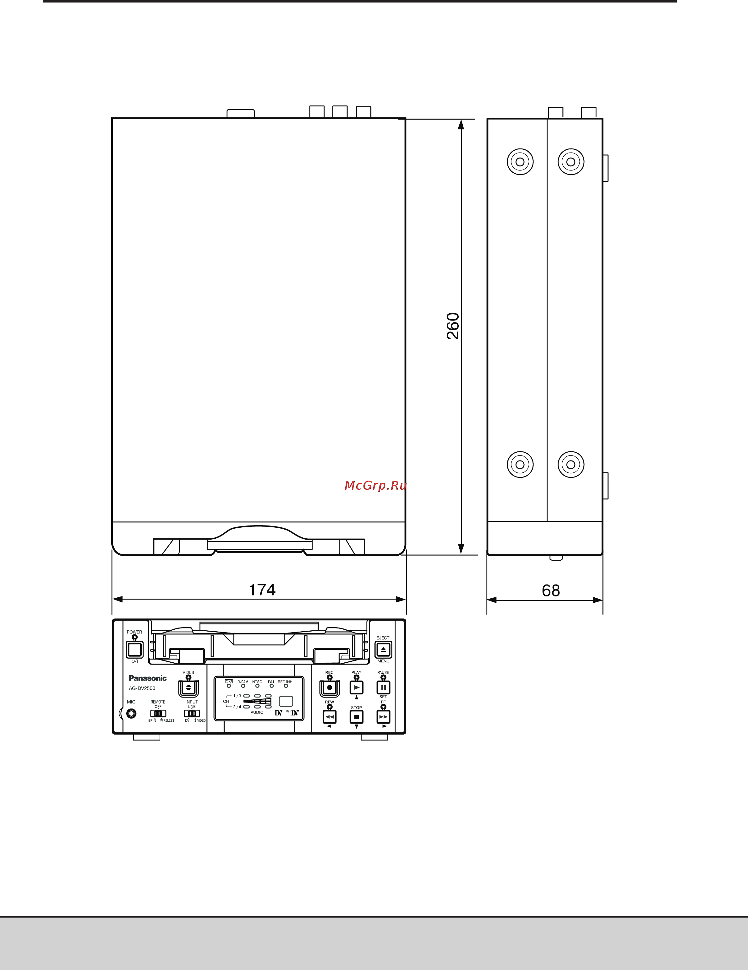 Panasonic AG-DV2500E Инструкция по эксплуатации онлайн [67/68] 13593