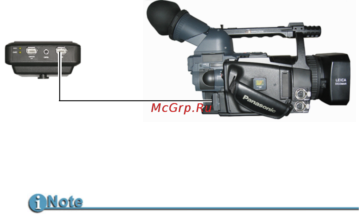 Panasonic FS-100 [43/154] Connecting a fs 100 to a dv hd camcorder