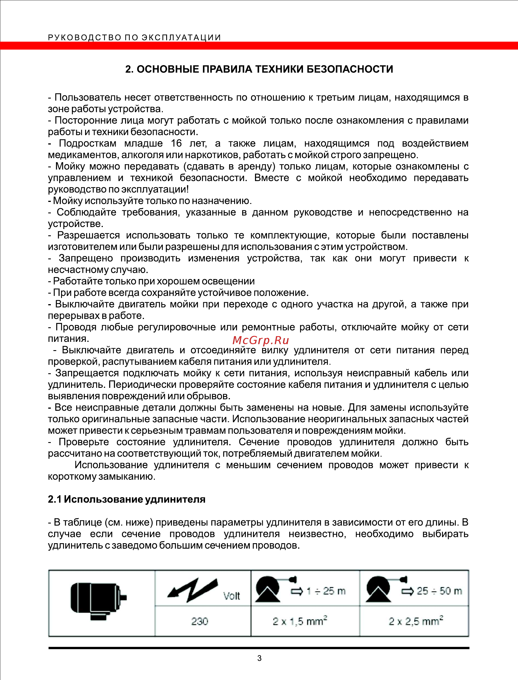 Elitech М 2500ИРКБС Инструкция по эксплуатации онлайн [3/10] 13611