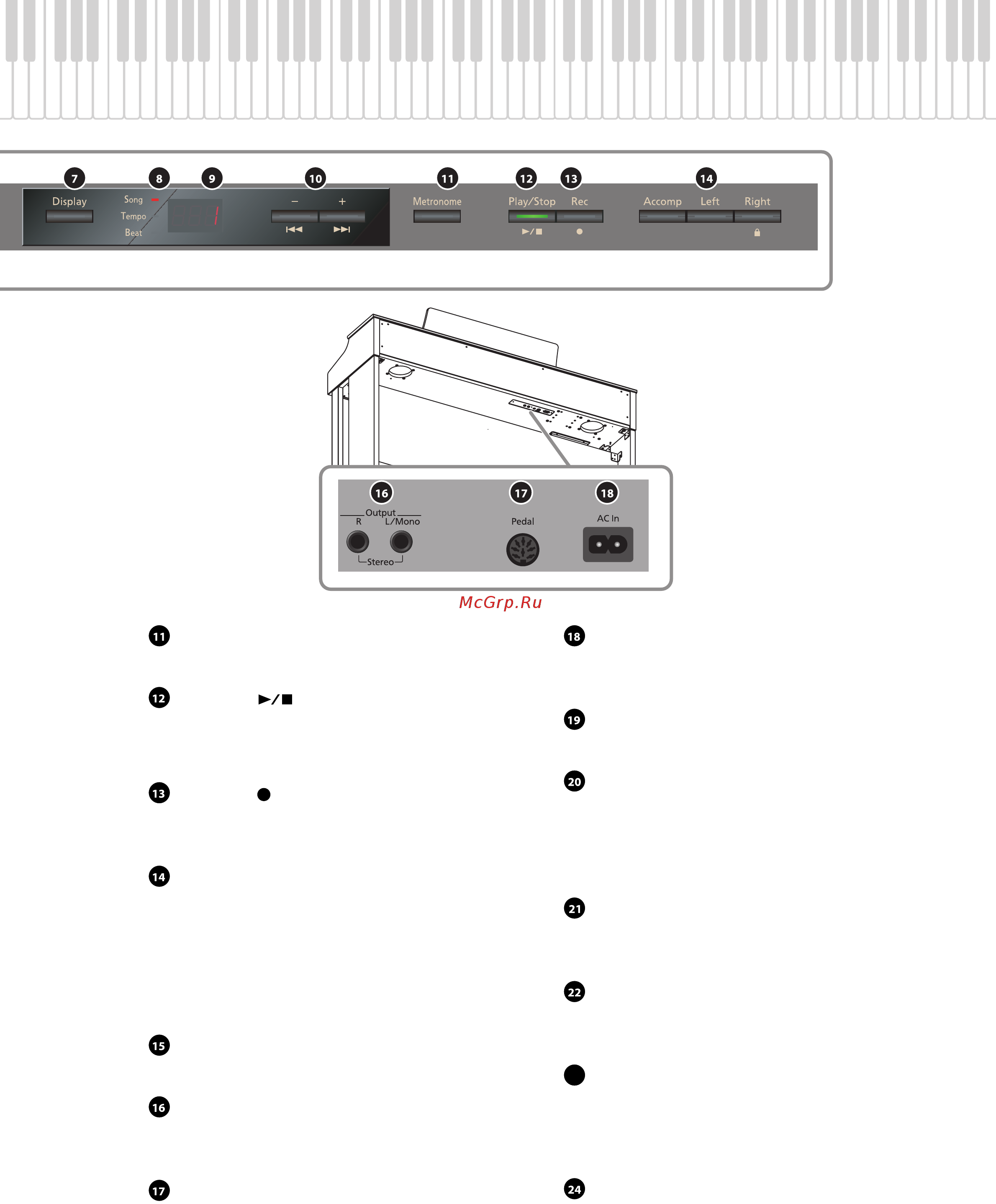 Roland HP302-RWA [15/89] Ac in ac inlet