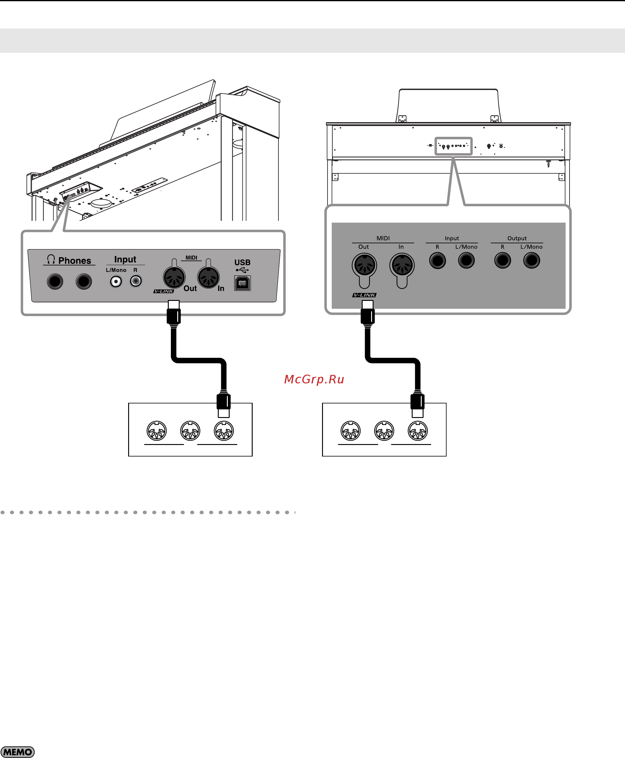 Roland HP302-SBA [70/89] Воспроизведение звуков midi модуля при игре на нр305 нр302