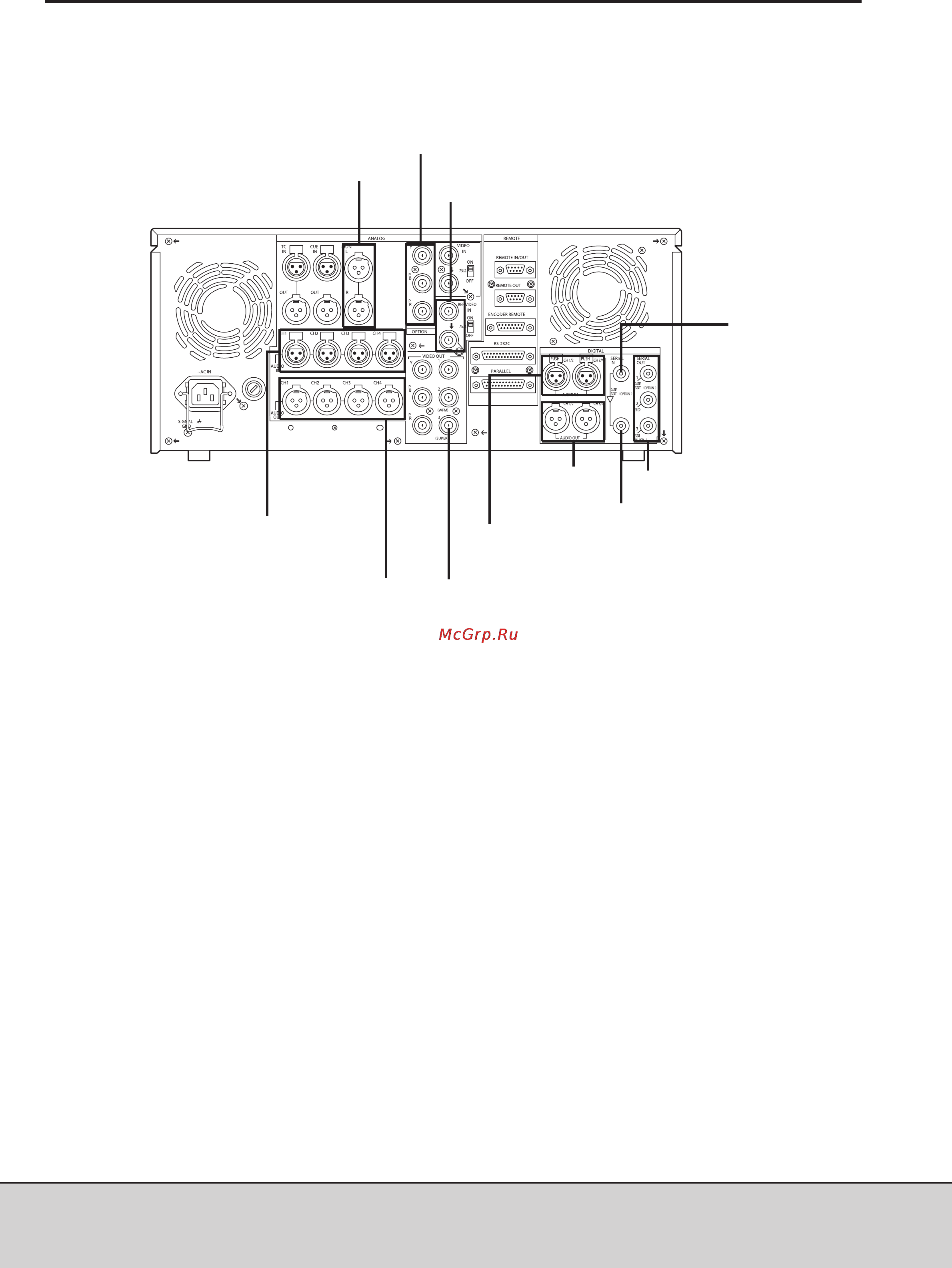 Panasonic AJ-D960 [20/122] Ïîä êëþ å íèå äëÿ îä íî ãî âè äåî ìàã íè òî ôî íà 20
