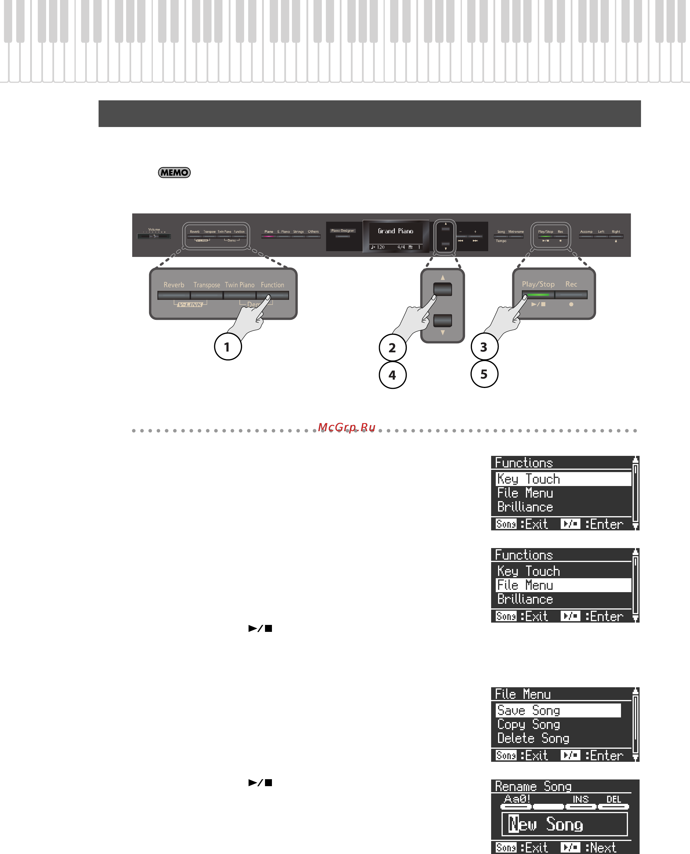 Roland HP307 [44/86] Сохранение записанного материала