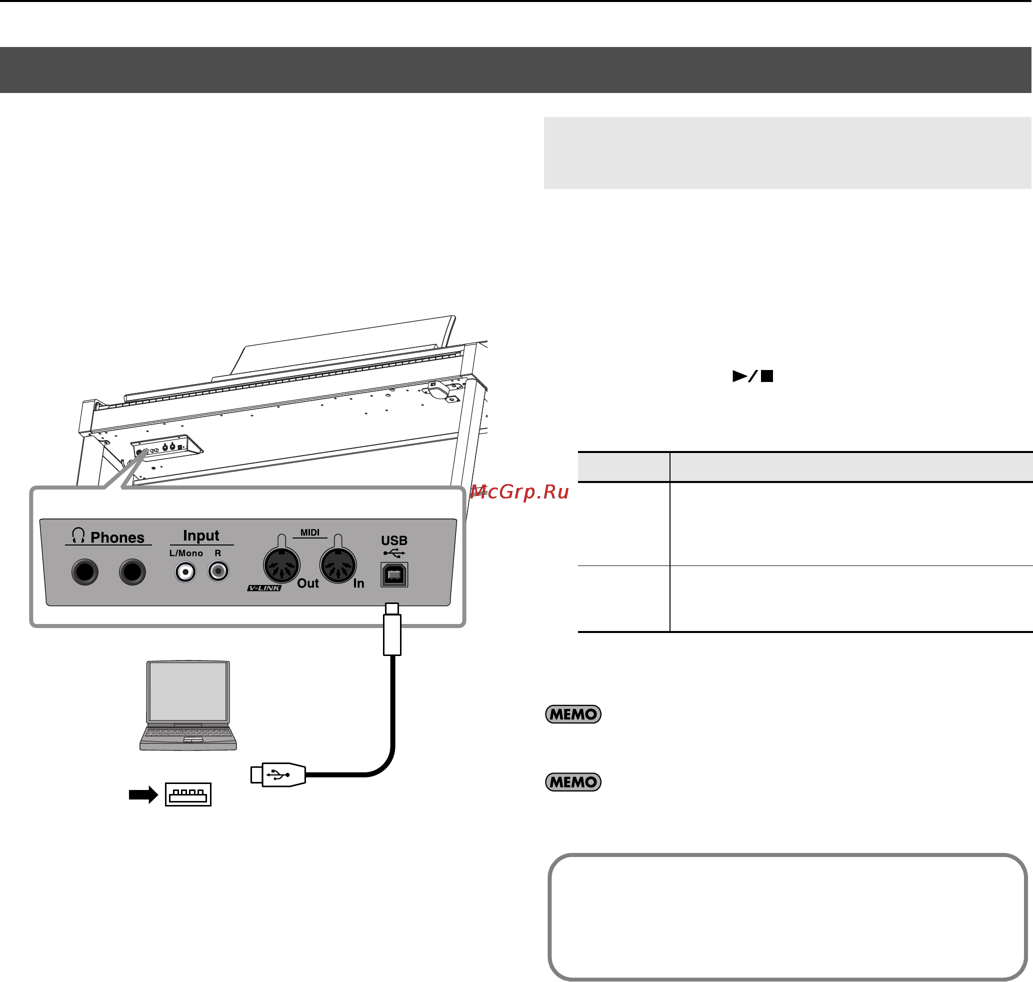 Roland HP307 [69/86] Подключение к компьютеру