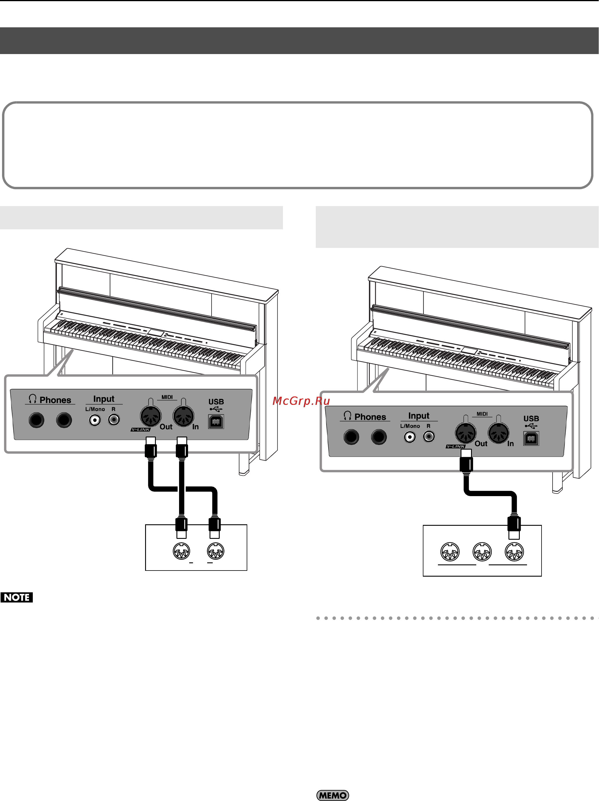 Roland LX-10F [67/85] Подключение midi устройств