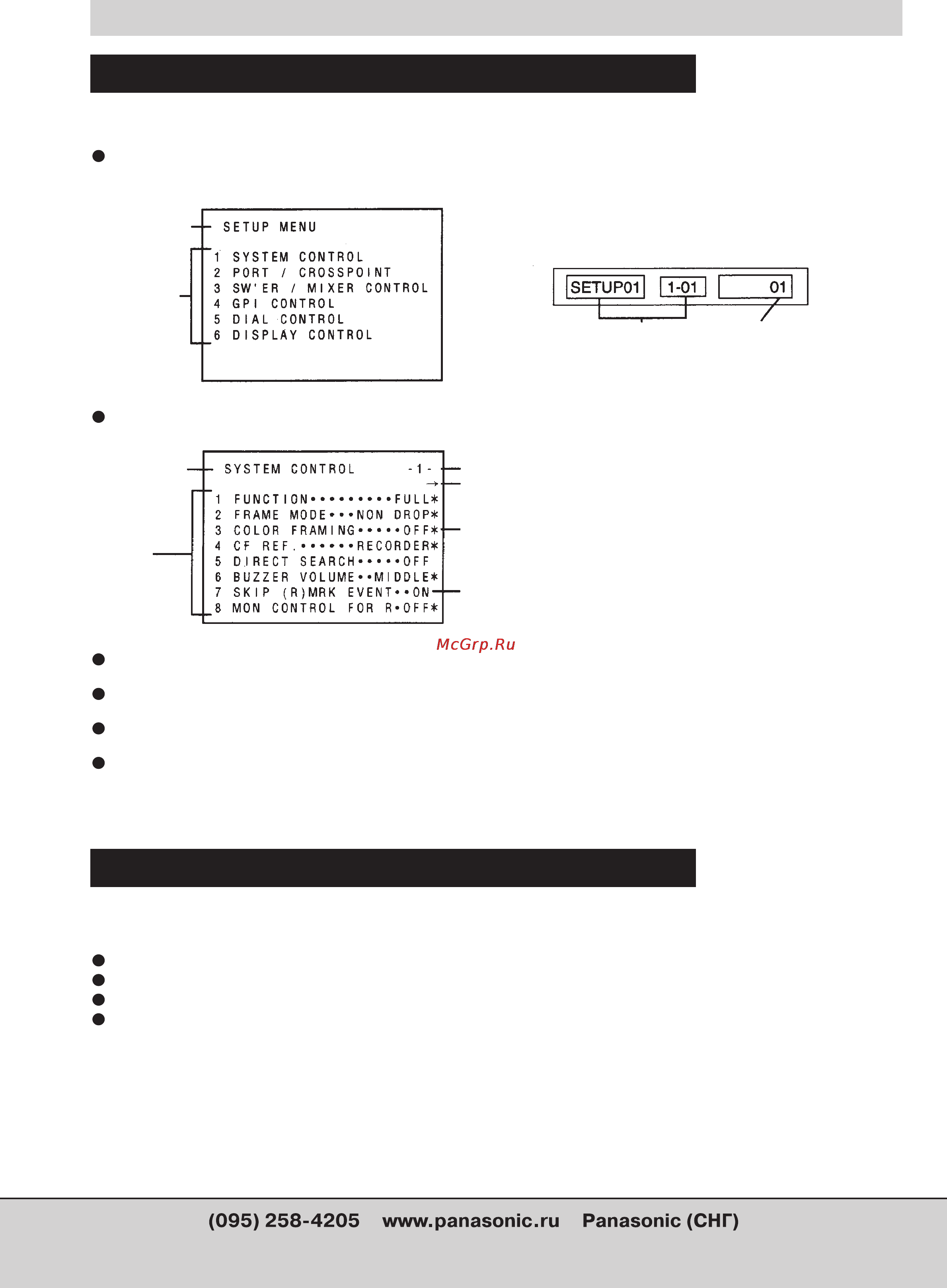 Panasonic AG-A850 [41/84] Настройка ag a850 set up config
