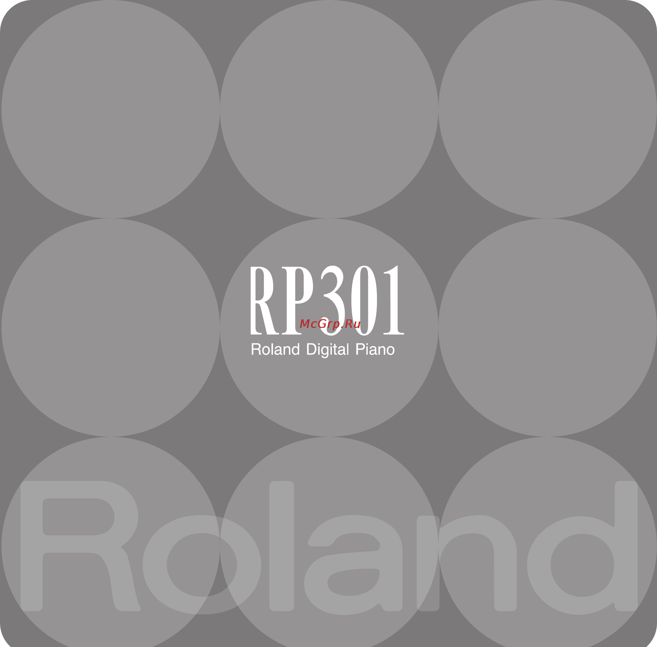 Roland RP-301-SB Инструкция по эксплуатации онлайн